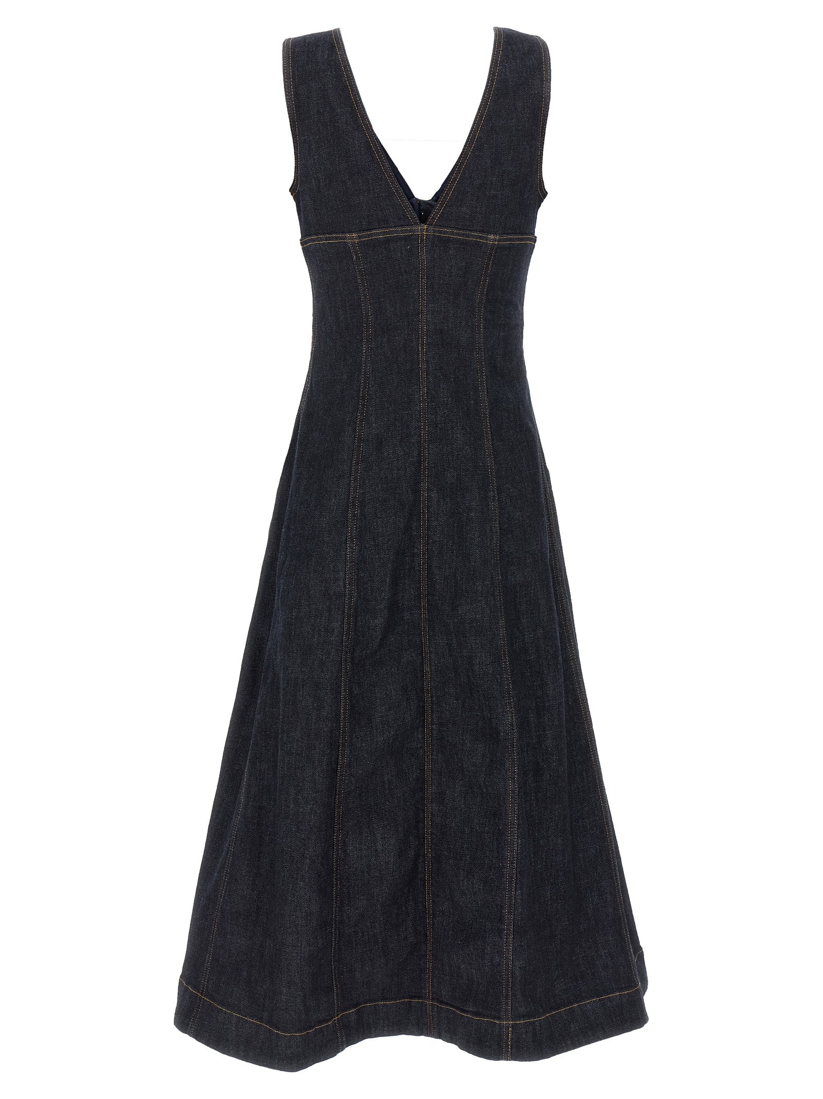 Self Portrait 'Indigo Denim Midi' Dress
