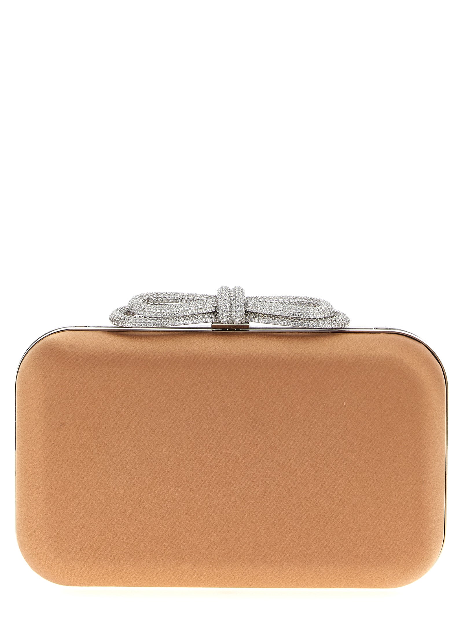 Mach & Mach 'Double Bow Satin' Clutch