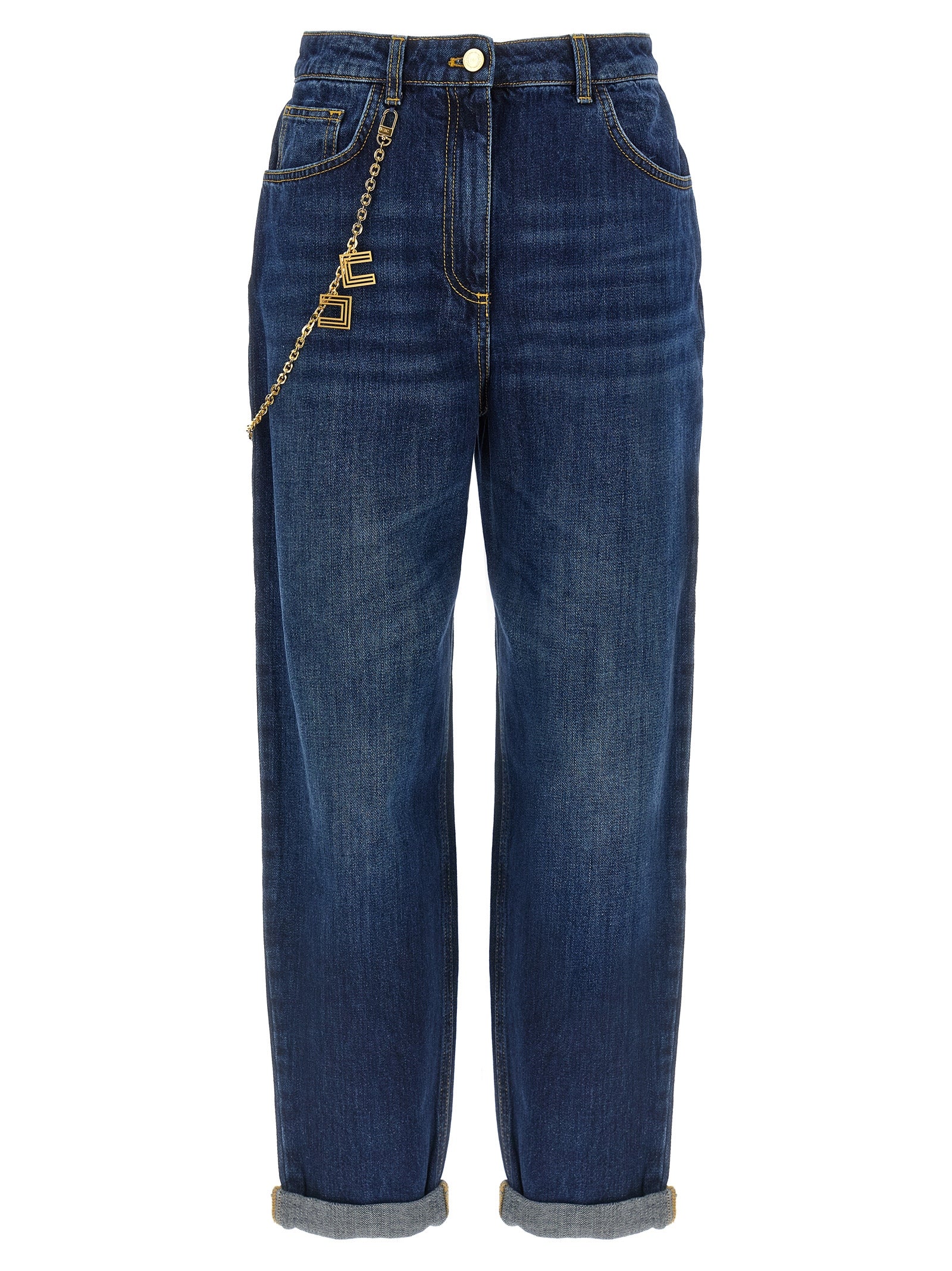 Elisabetta Franchi Jewel Chain Jeans