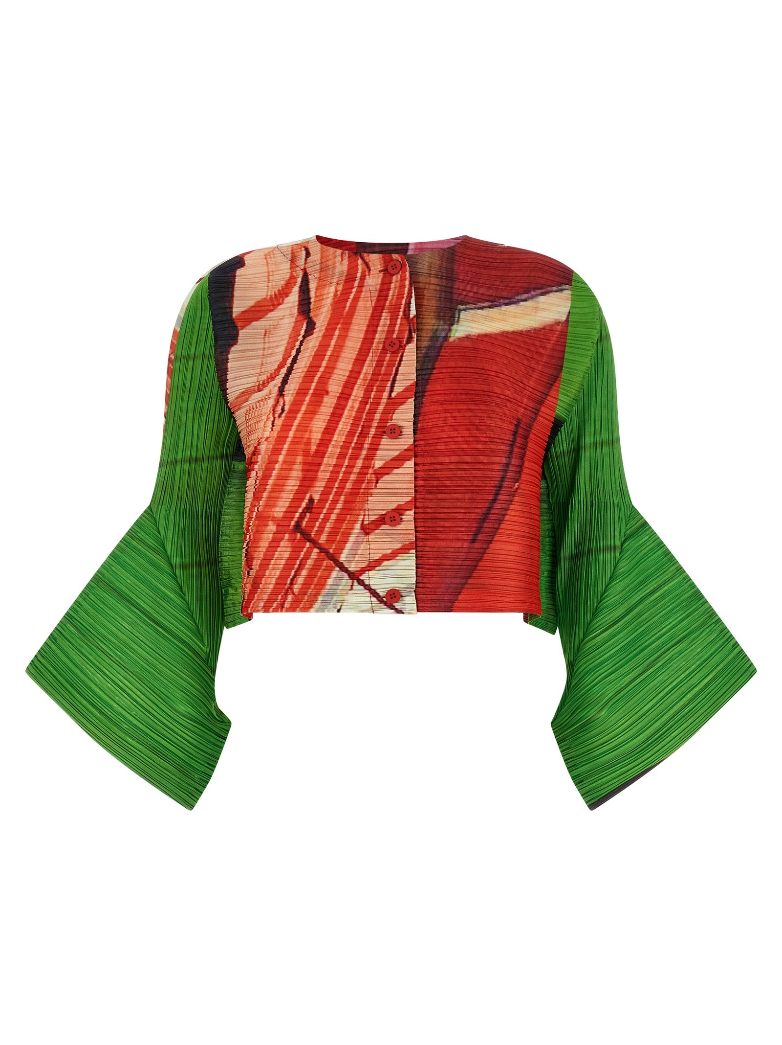 Pleats Please Issey Miyake 'City Collage' Cardigan