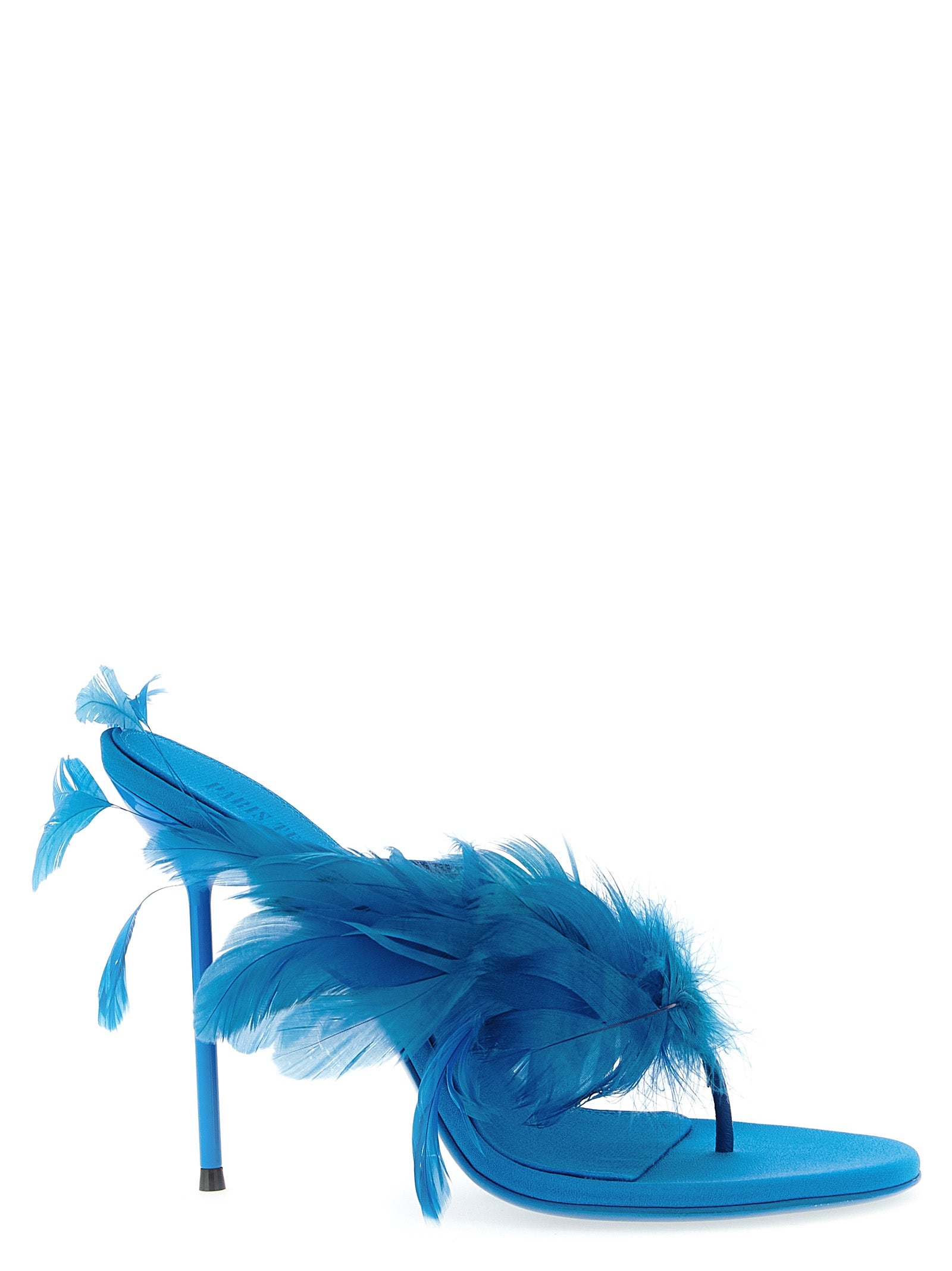Paris Texas 'Lidia Feather Thong' Mules