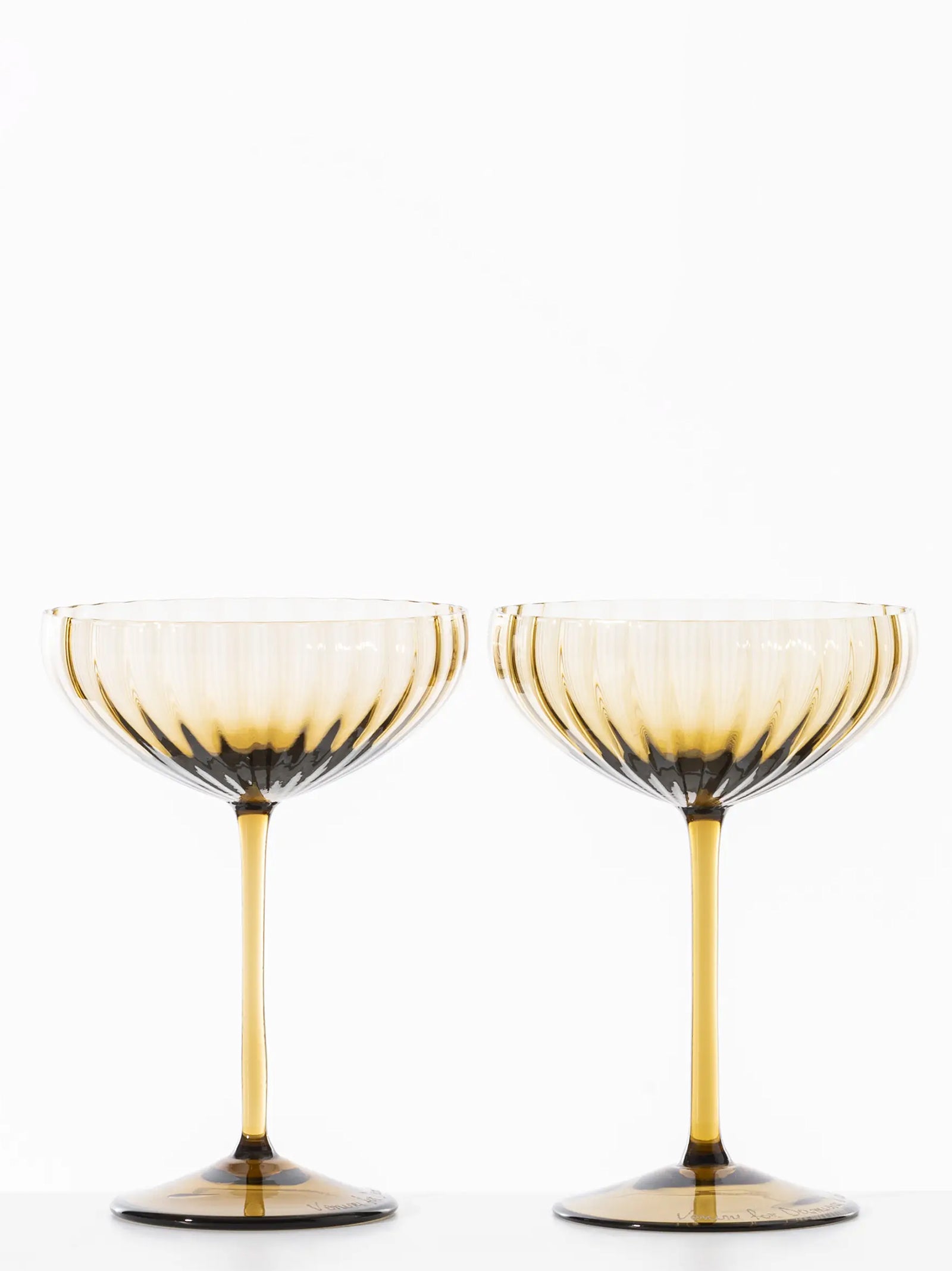 Venini Set Of 2 'Bollicine' Champagne Cups ⌀ 10.8 Cm