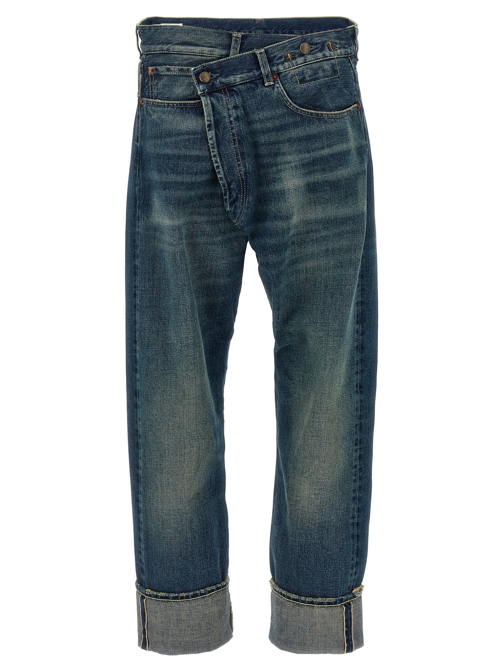 R13 'Cuffed Crossover' Jeans