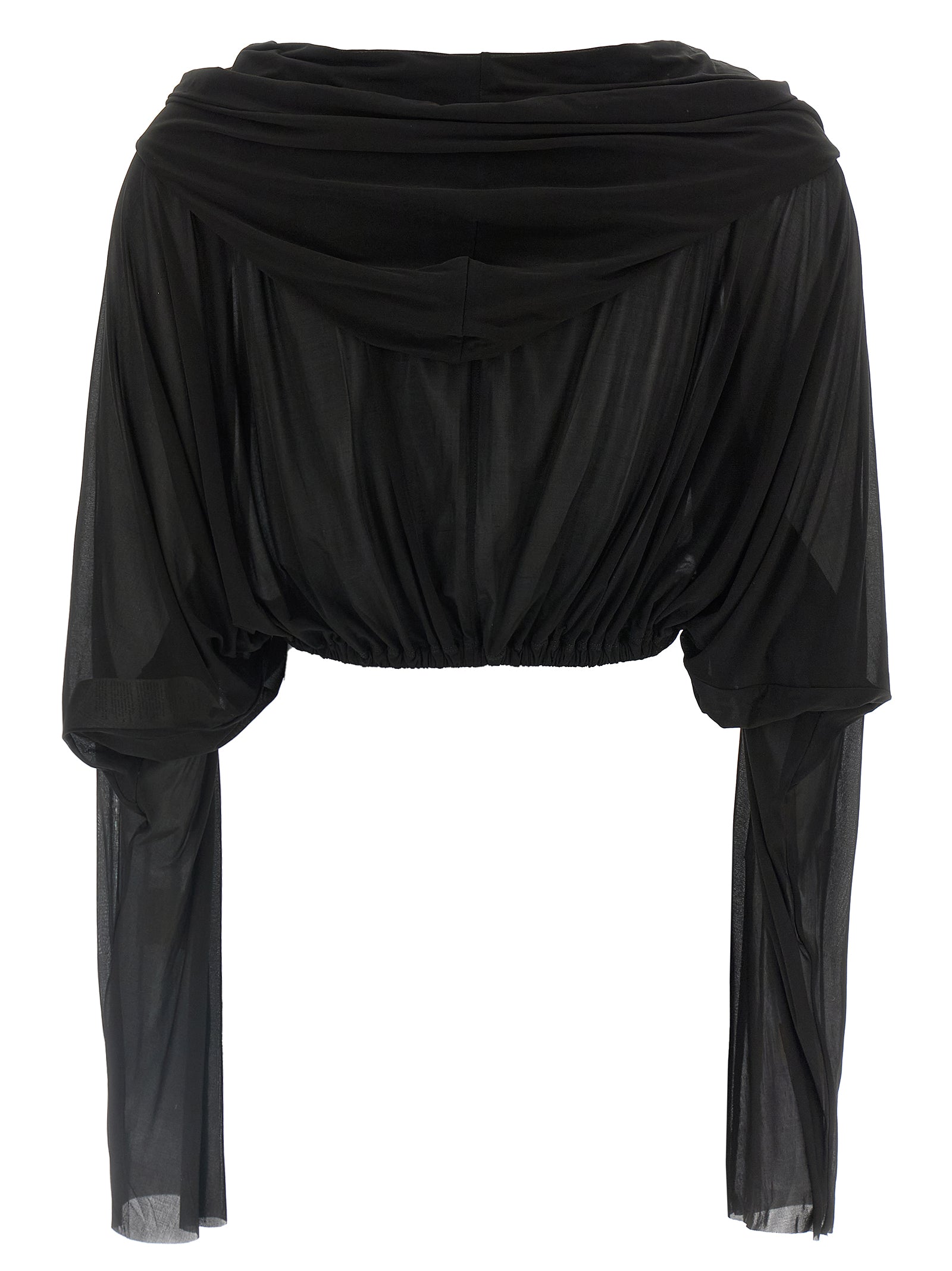 Rick Owens 'Crooped Hooded Tunic' Sweater