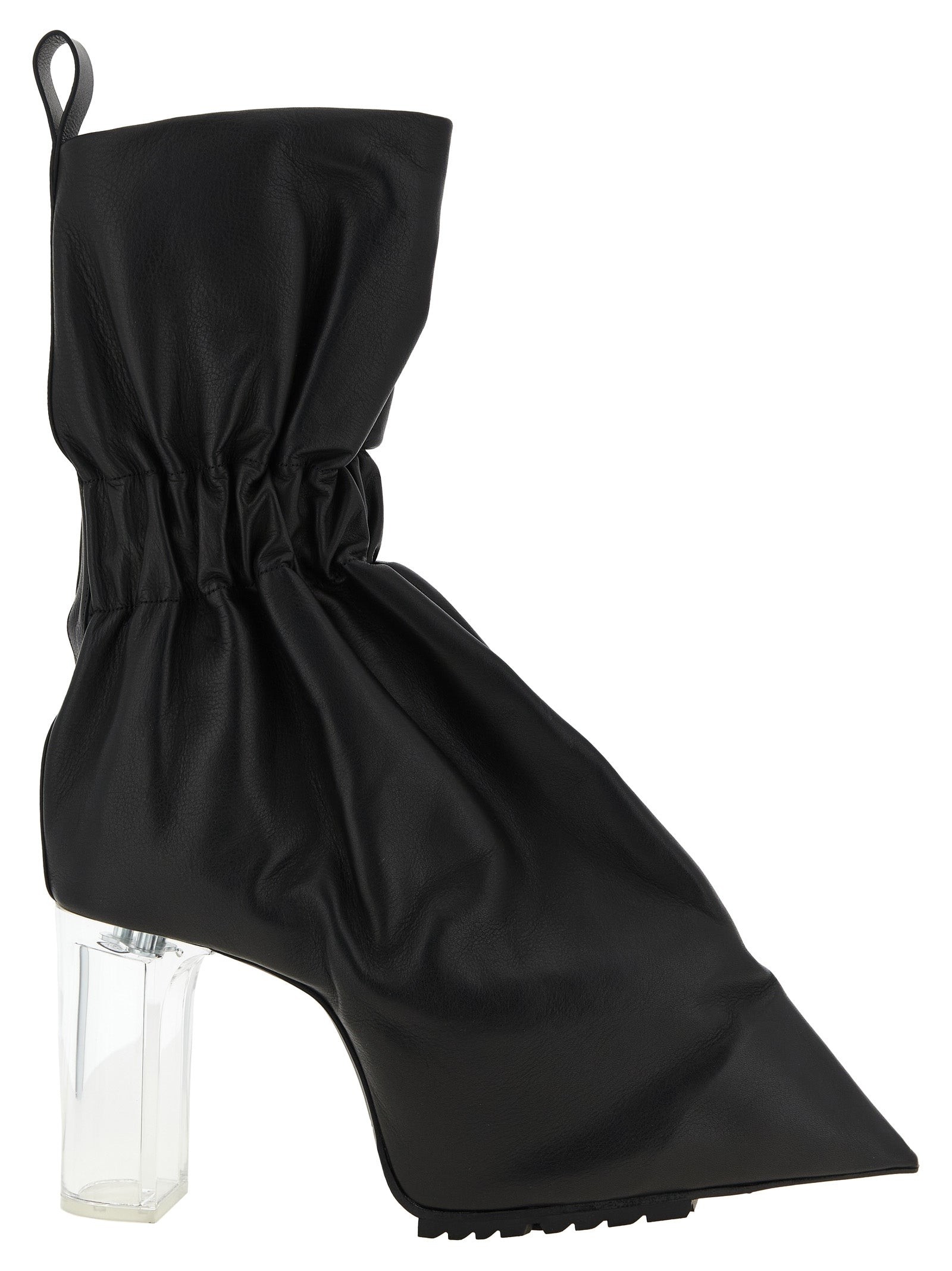 Rick Owens 'Pull On Cuffed Taquito' Ankle Boots