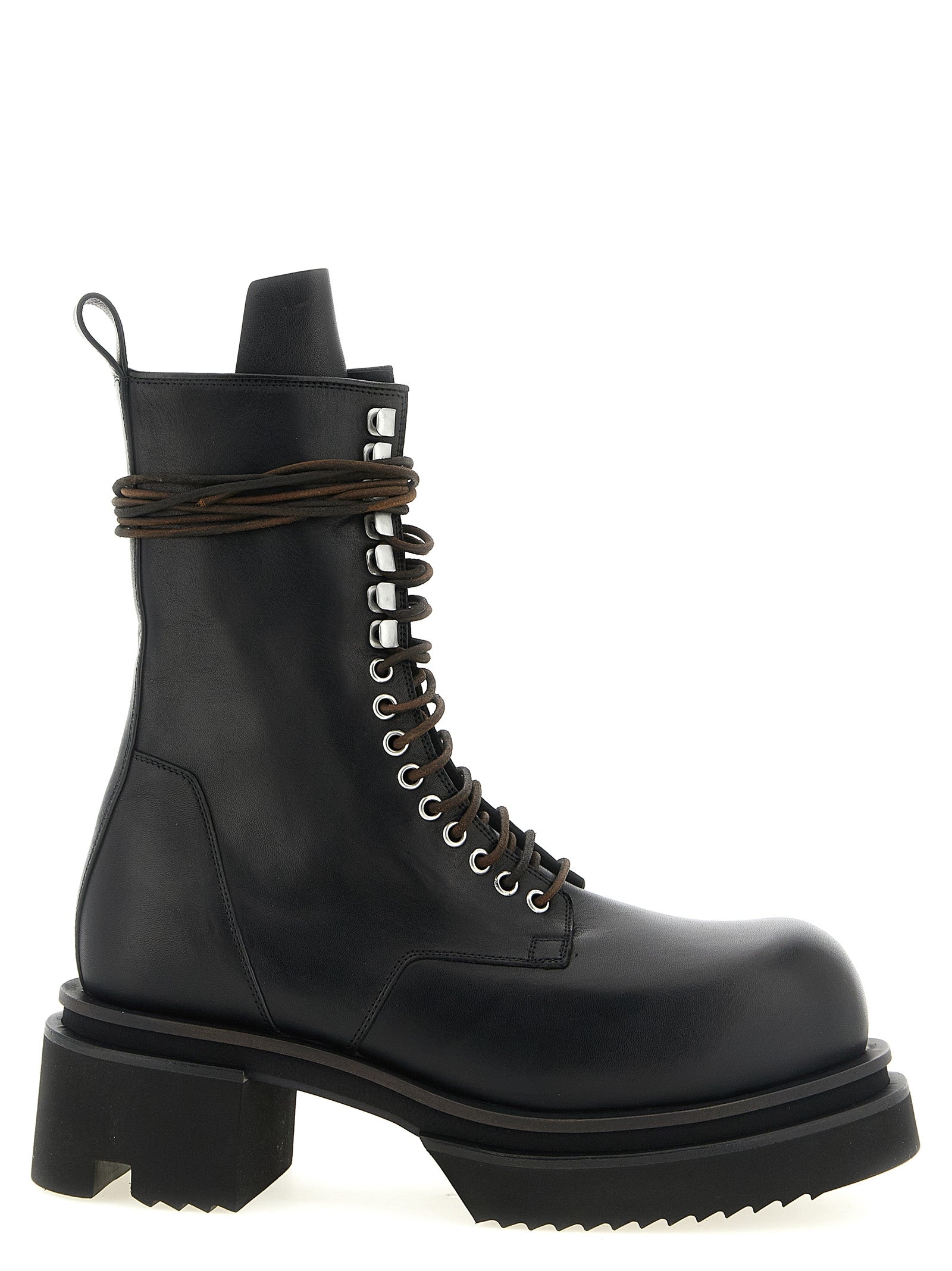Rick Owens 'Lace Up Bogun' Combat Boots