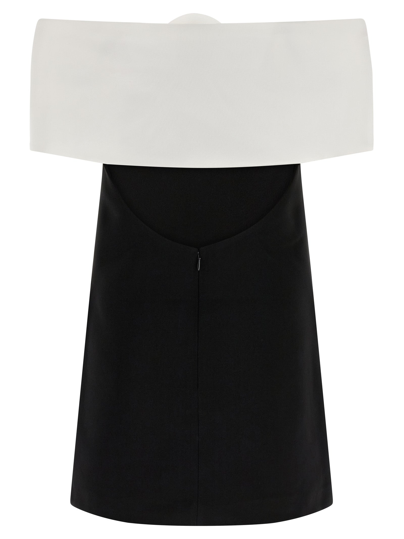 Self Portrait 'Black Crêpe Flower Mini' Dress