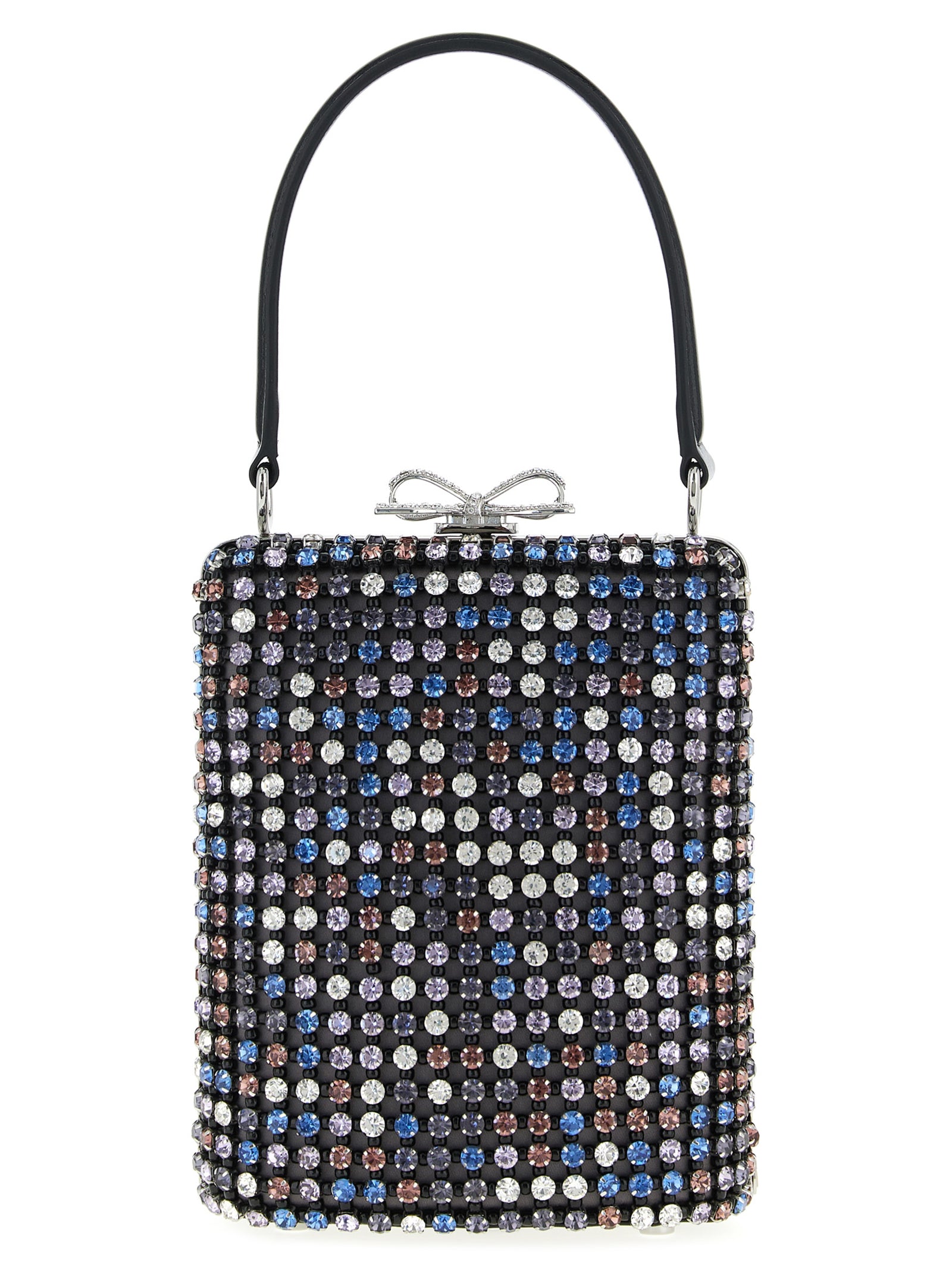 Self Portrait 'Multi Crystal Chainmail' Mini Handbag