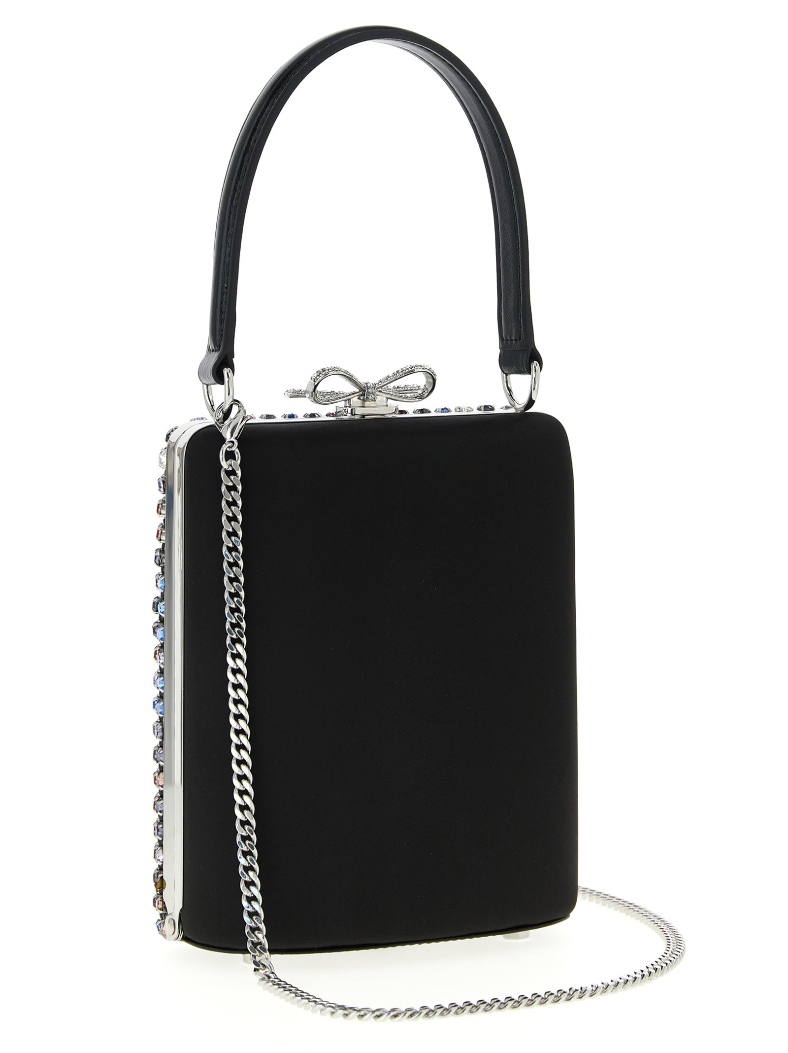 Self Portrait 'Multi Crystal Chainmail' Mini Handbag