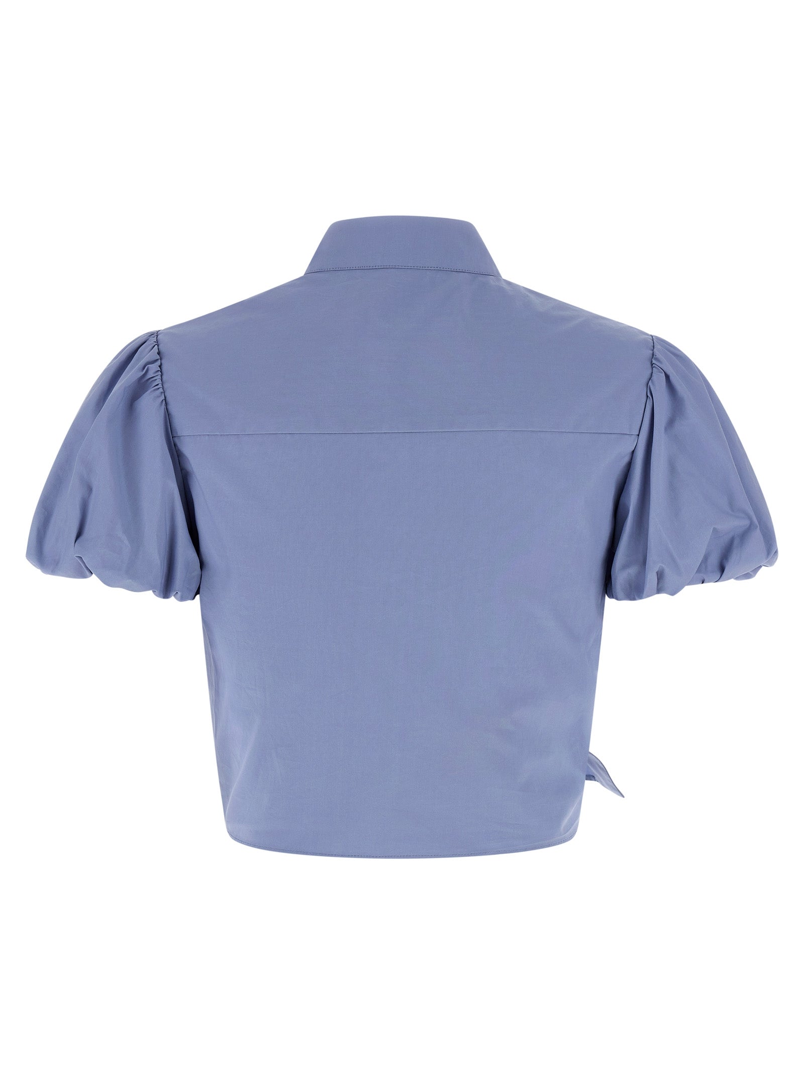 Self Portrait 'Blue Cotton Tie Side' Top