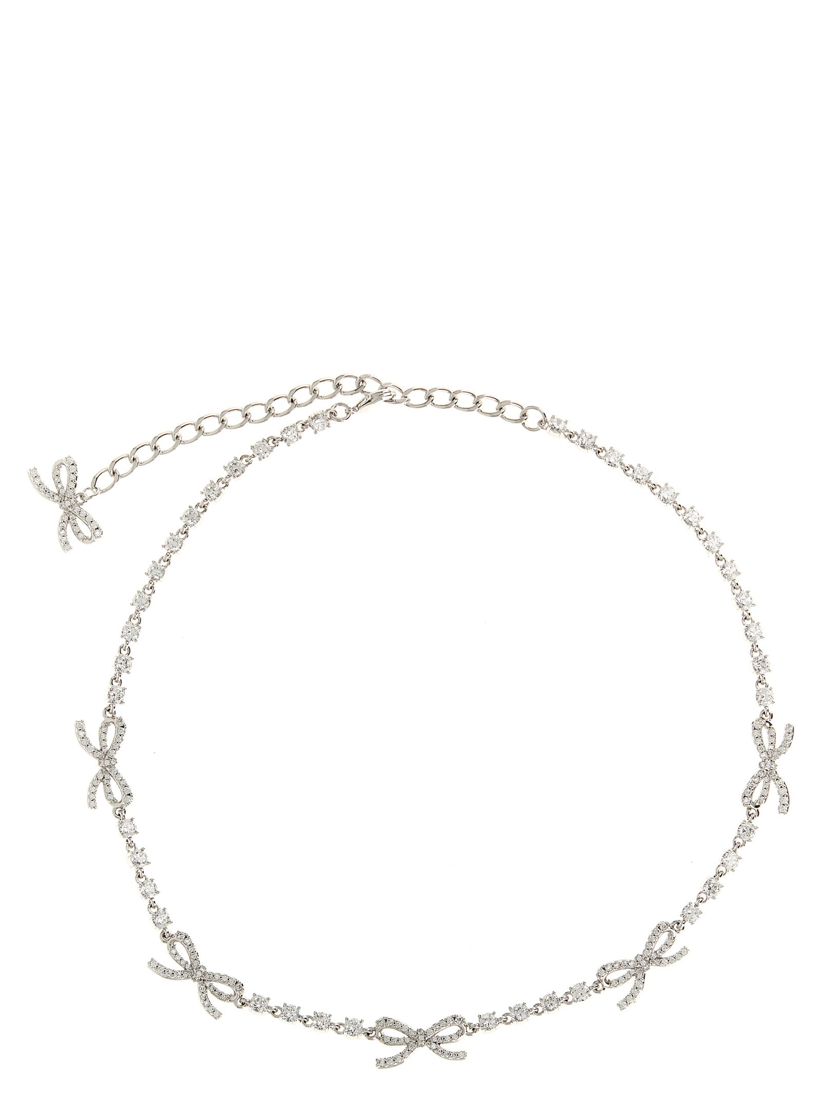 Self Portrait 'Crystal Bow' Necklace