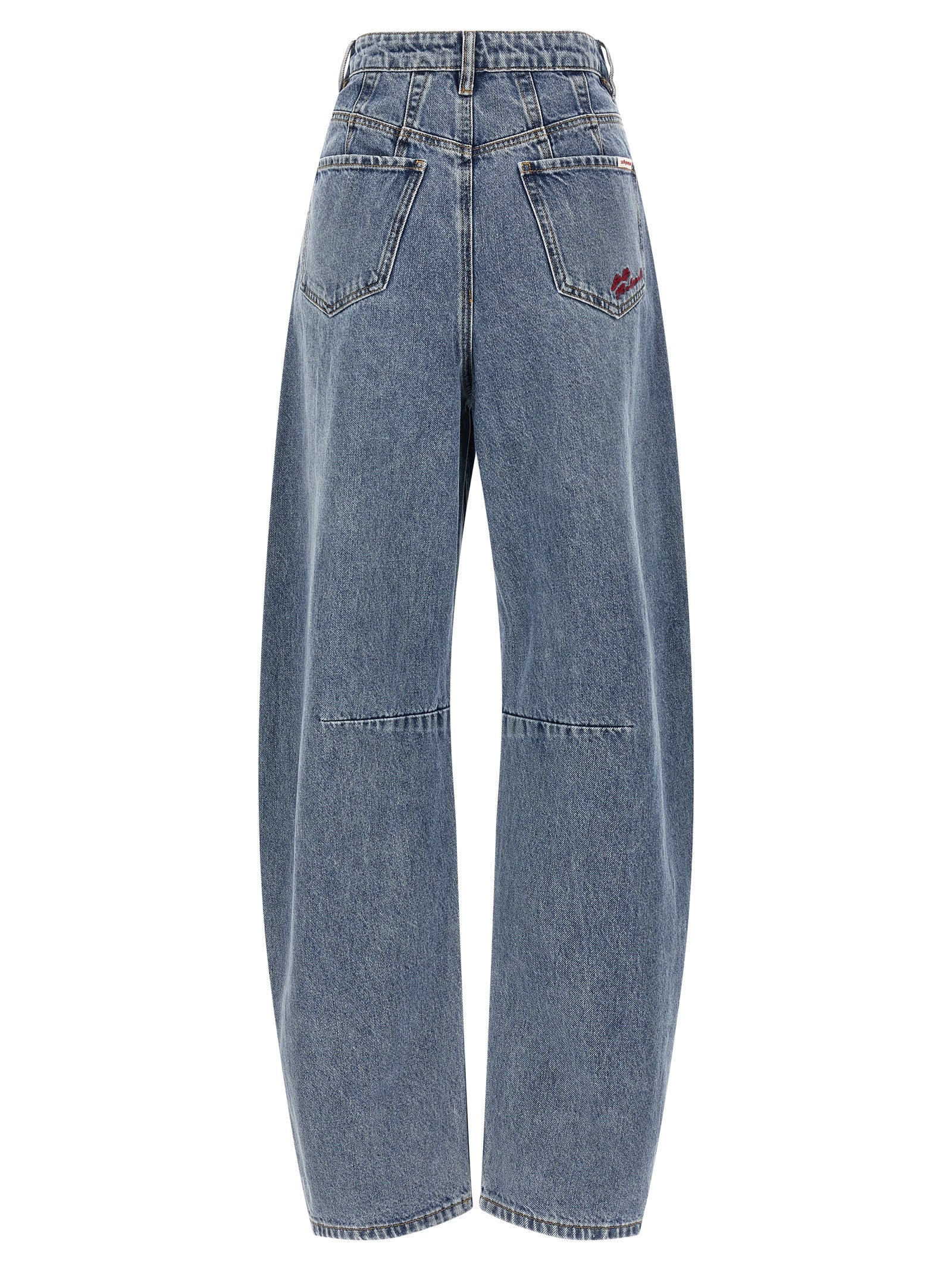 Self Portrait 'Blue Barrel Leg' Jeans
