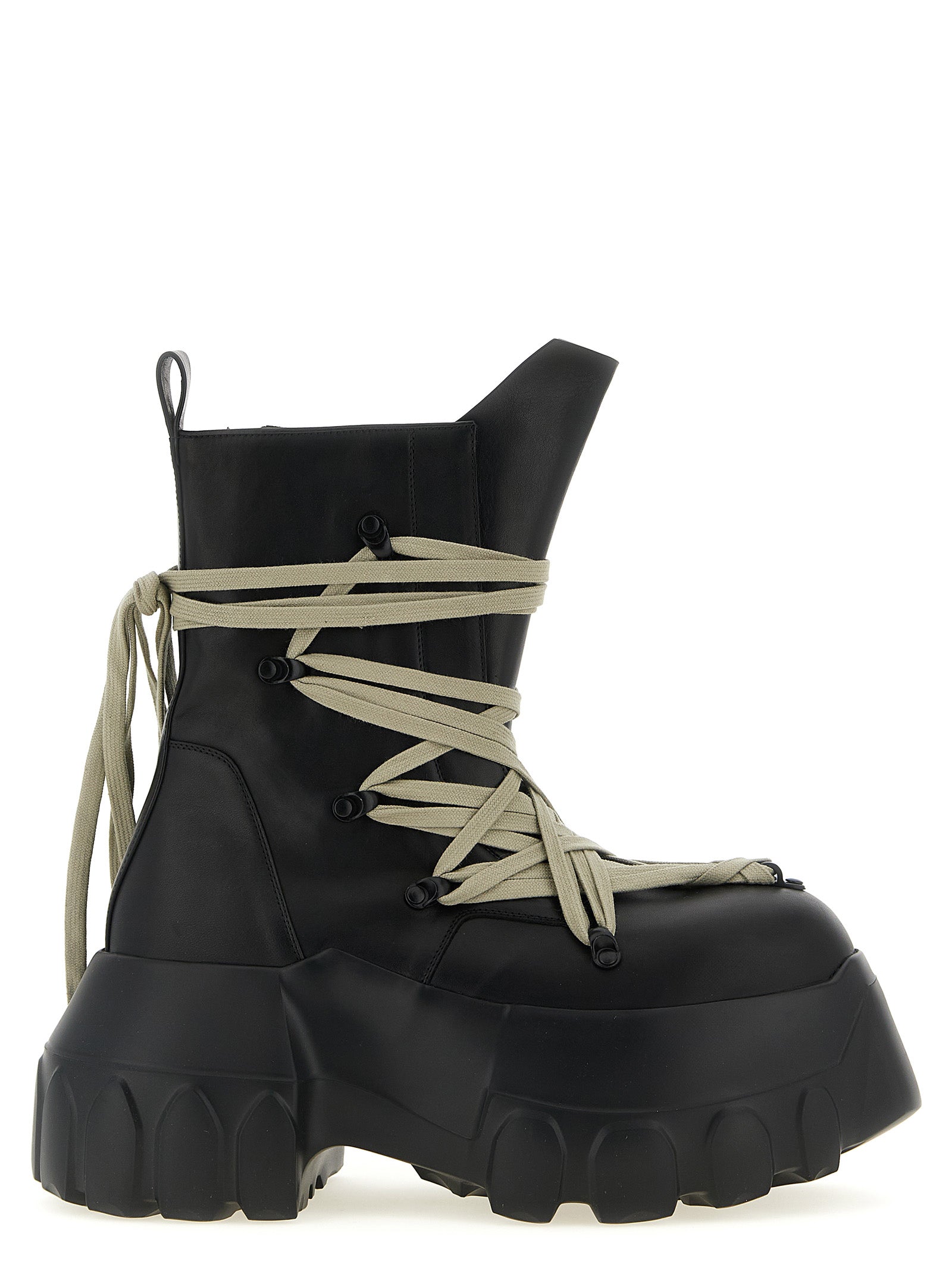 Rick Owens 'Megalaced Mega Tractor' Combat Boots