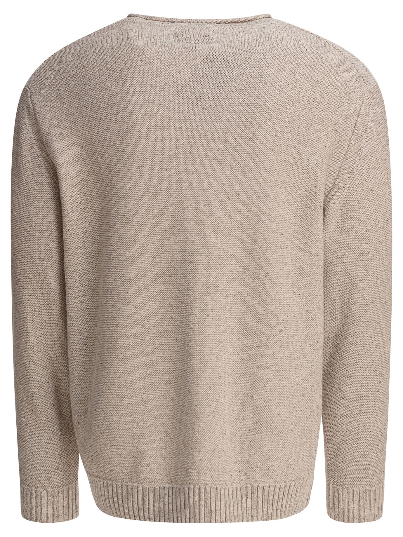 Beams Plus Round Neck Roll Sweater