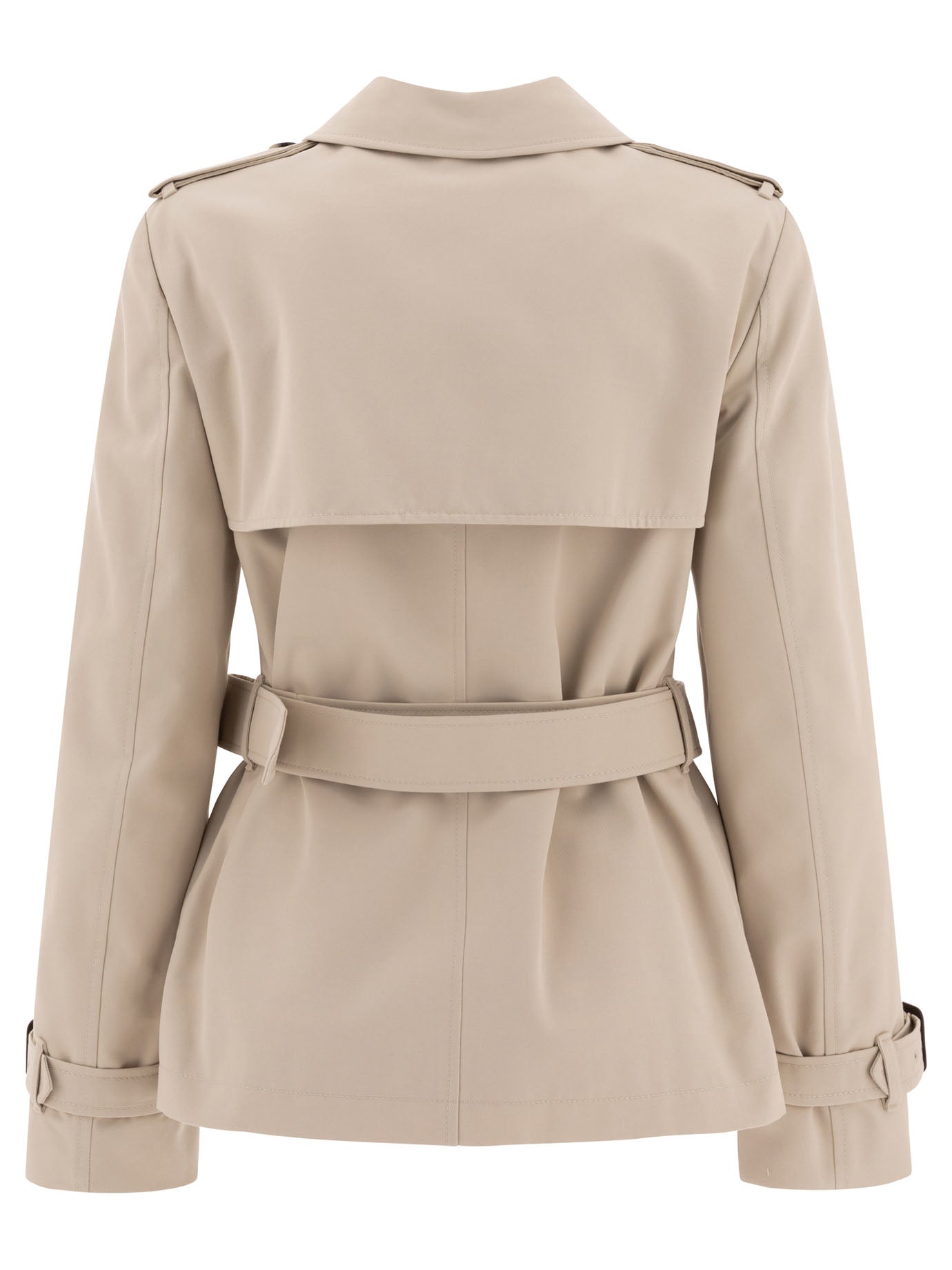 Burberry Cotton Blend Trench Jacket