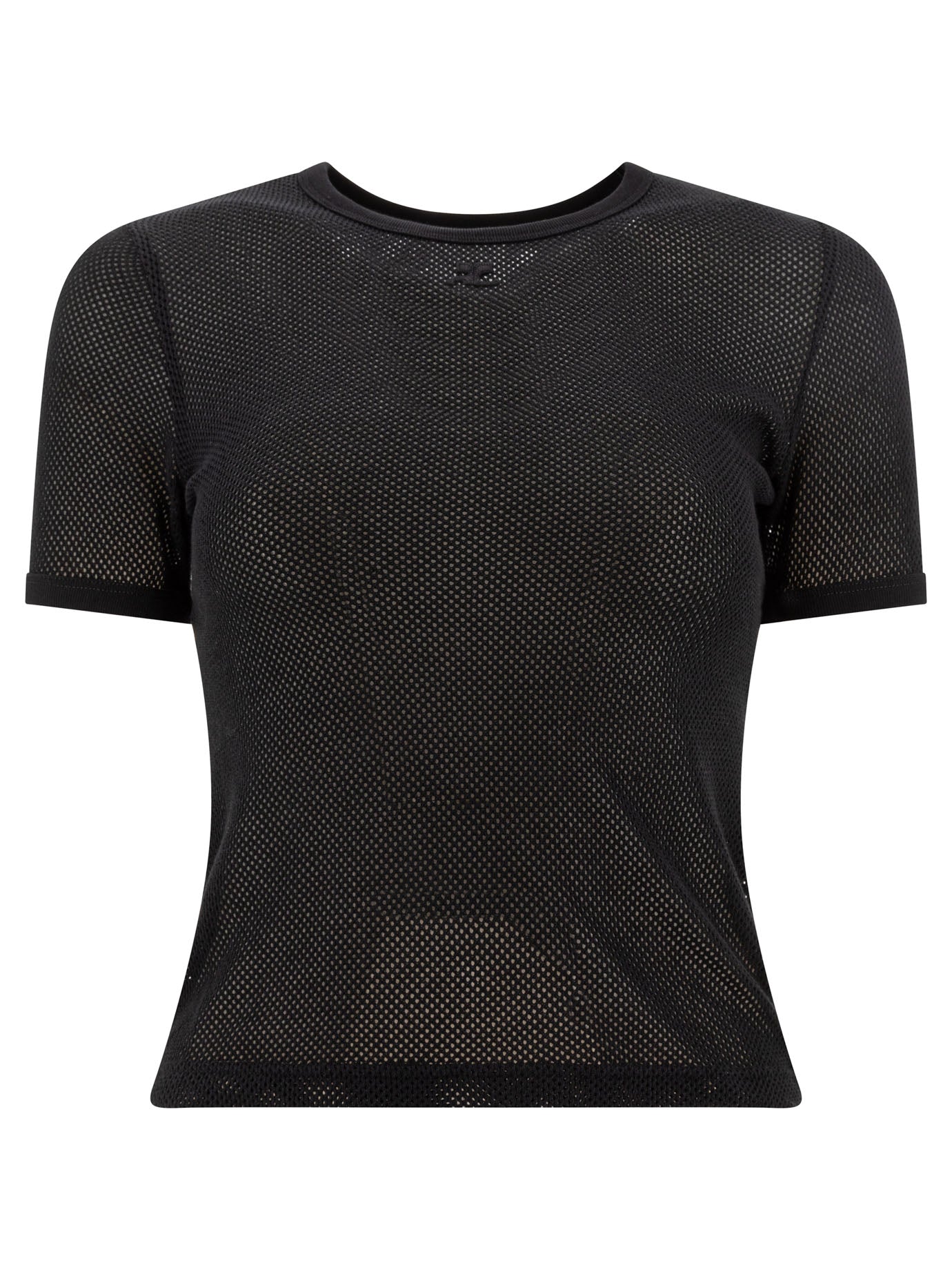 Courrèges Crew-Neck T-Shirt With Logo