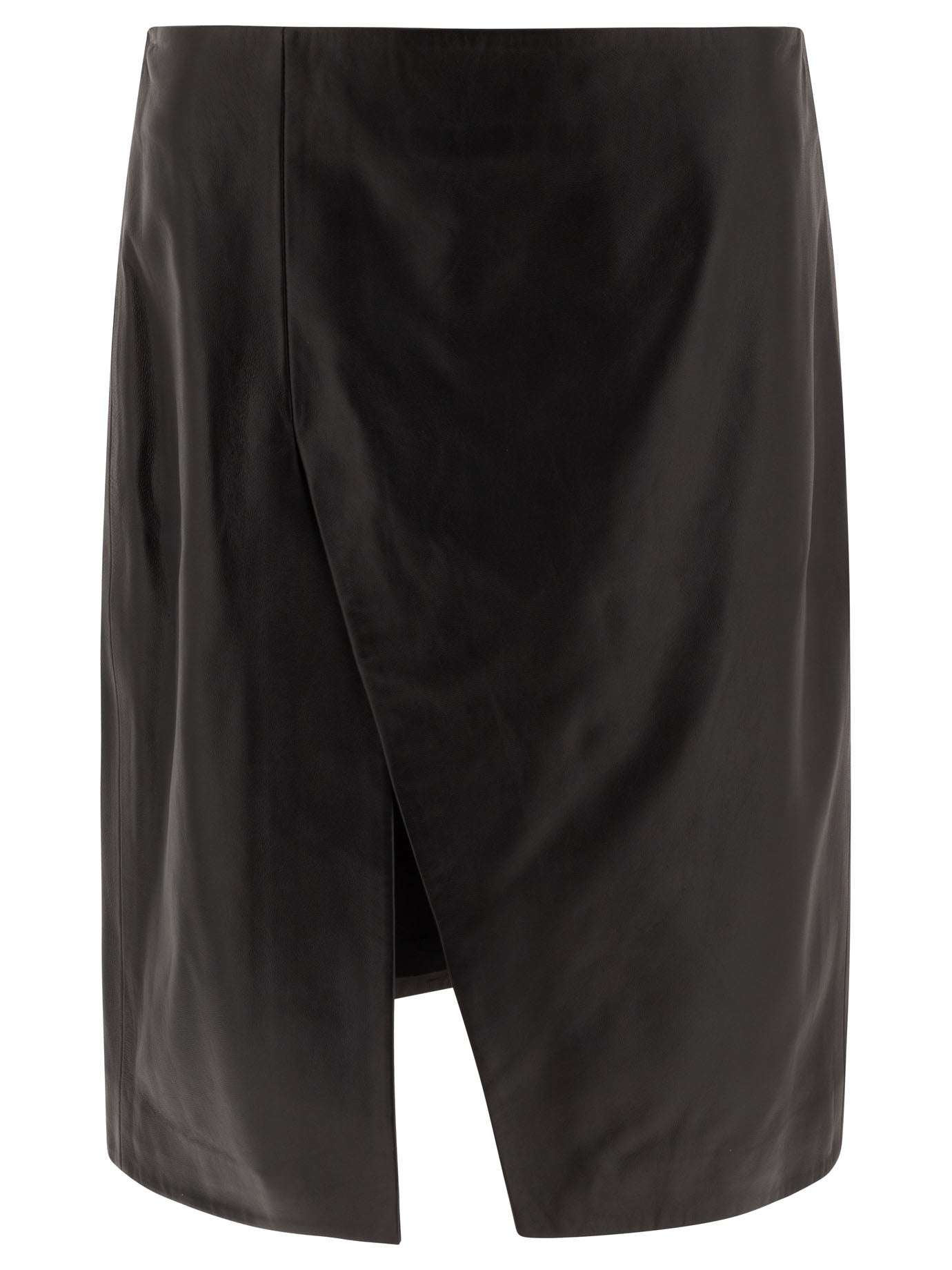 Loulou Studio Leather Midi Skirt
