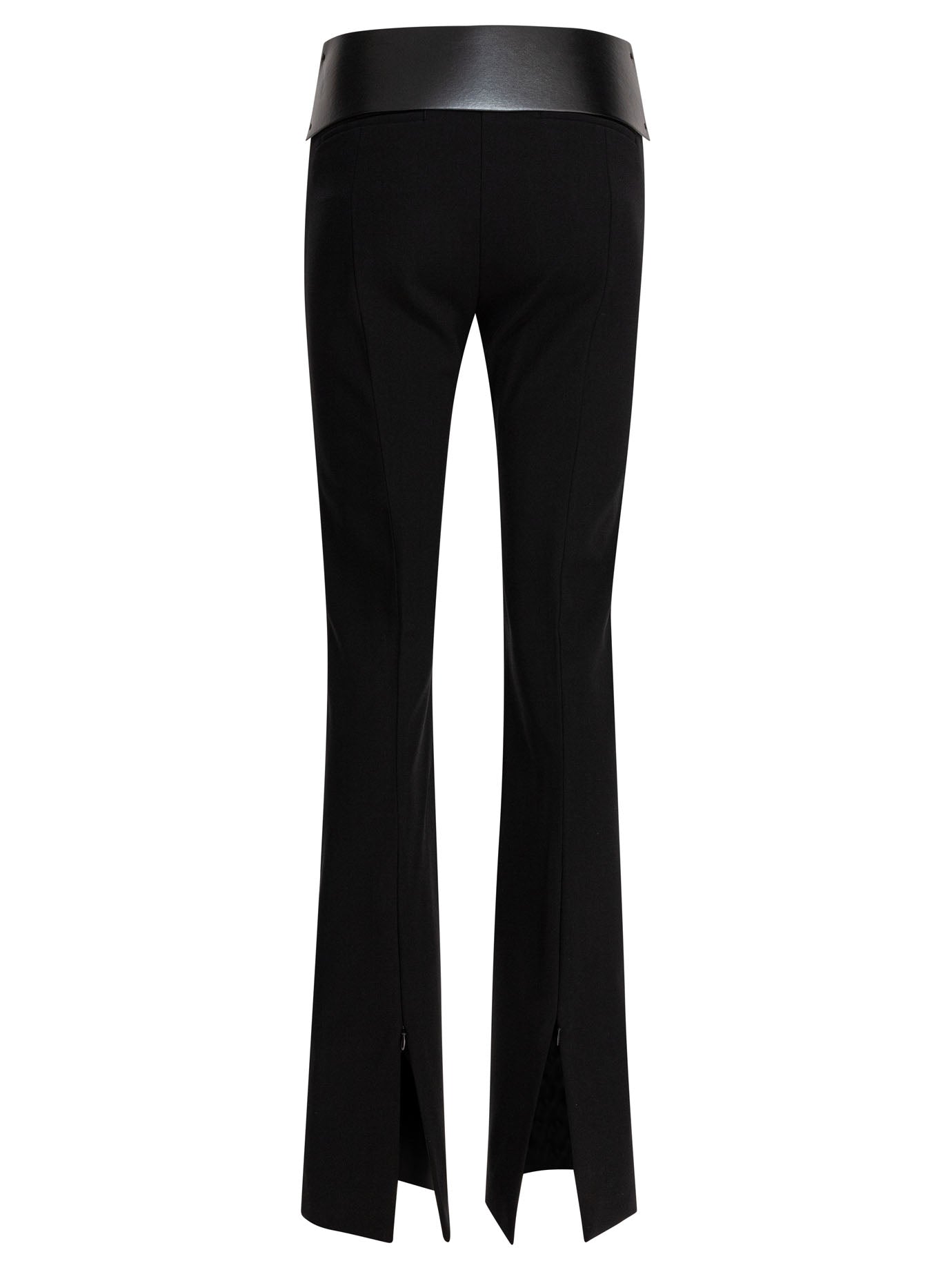 Max Mara Sportmax Flared Pants With Leather Belt