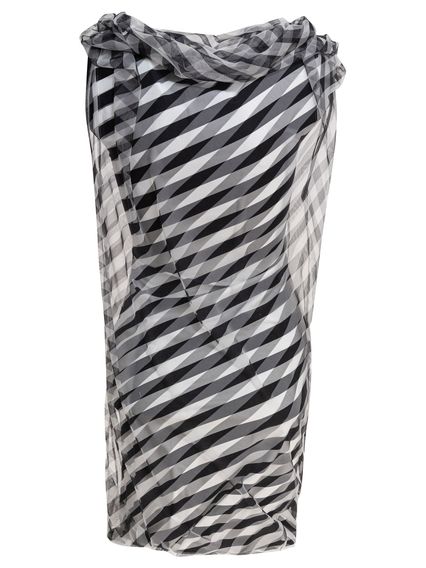 Max Mara Sportmax Draped Striped Dress