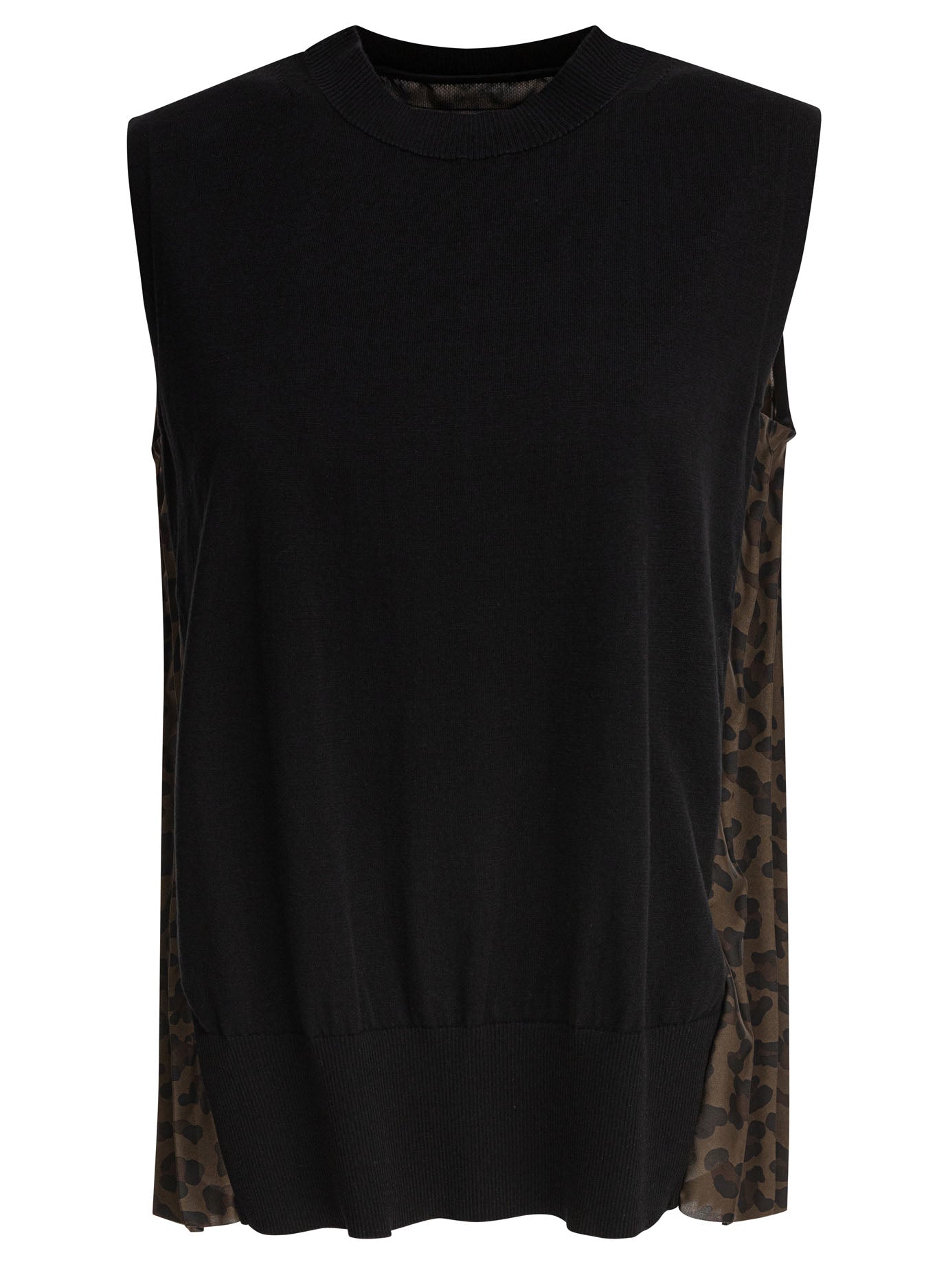 Sacai Leopard Print Top