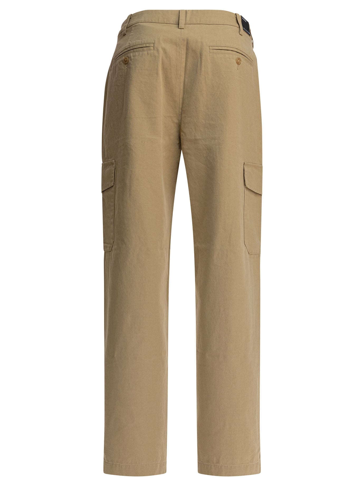 Vince Cotton And Linen Cargo Trousers