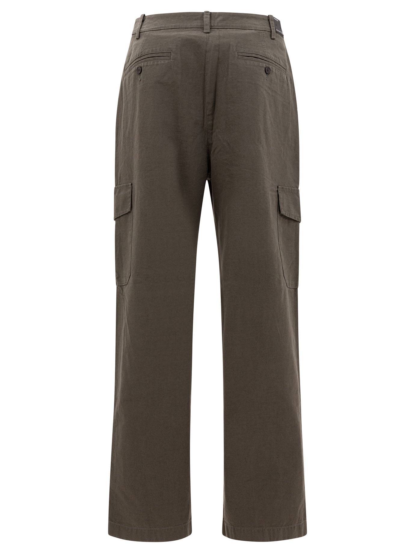 Vince Cotton And Linen Cargo Trousers
