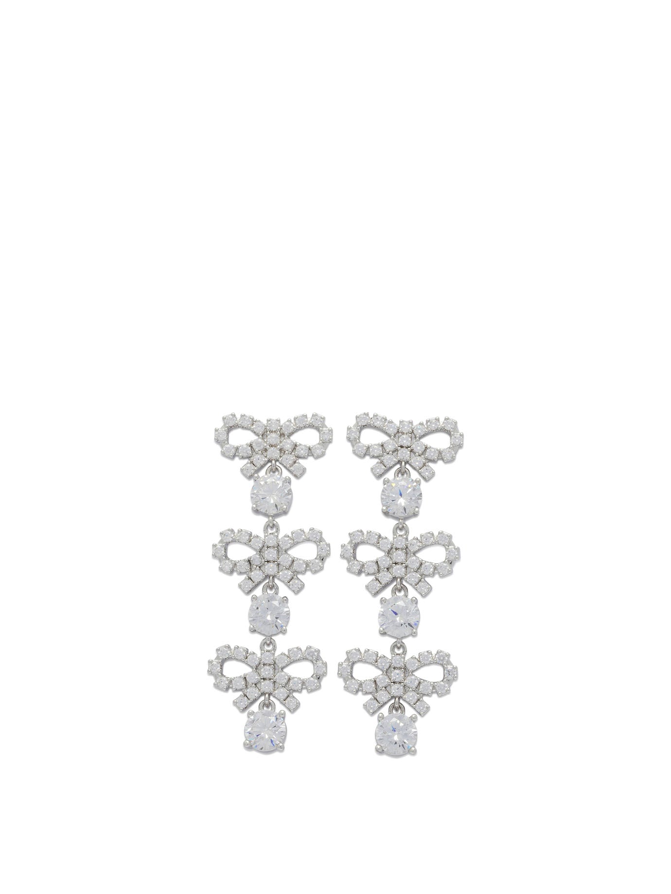 Self-portrait Drop Earrings With Bows