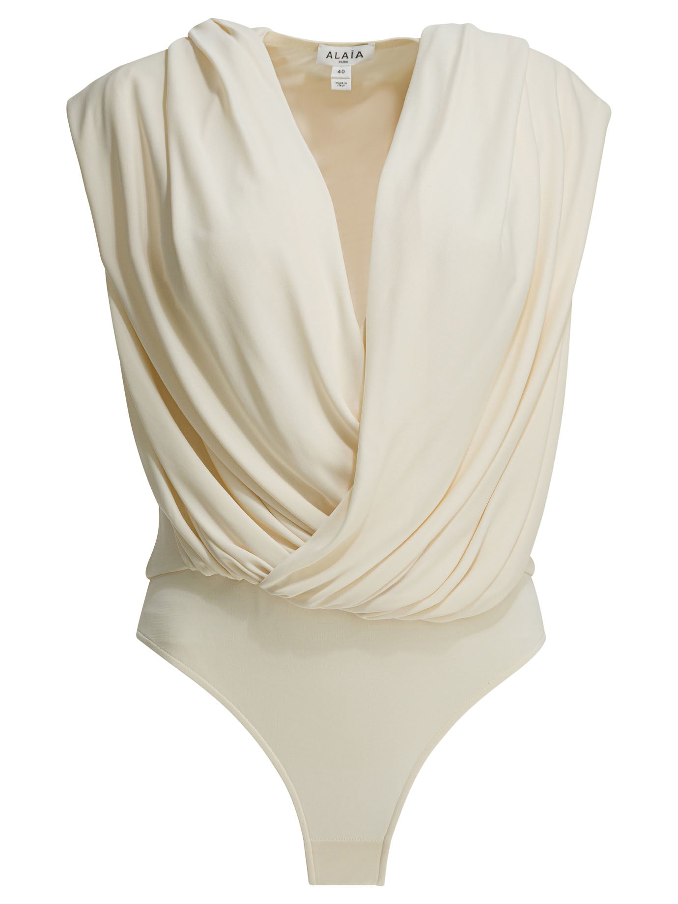 Alaïa Draped Bodysuit With Hood