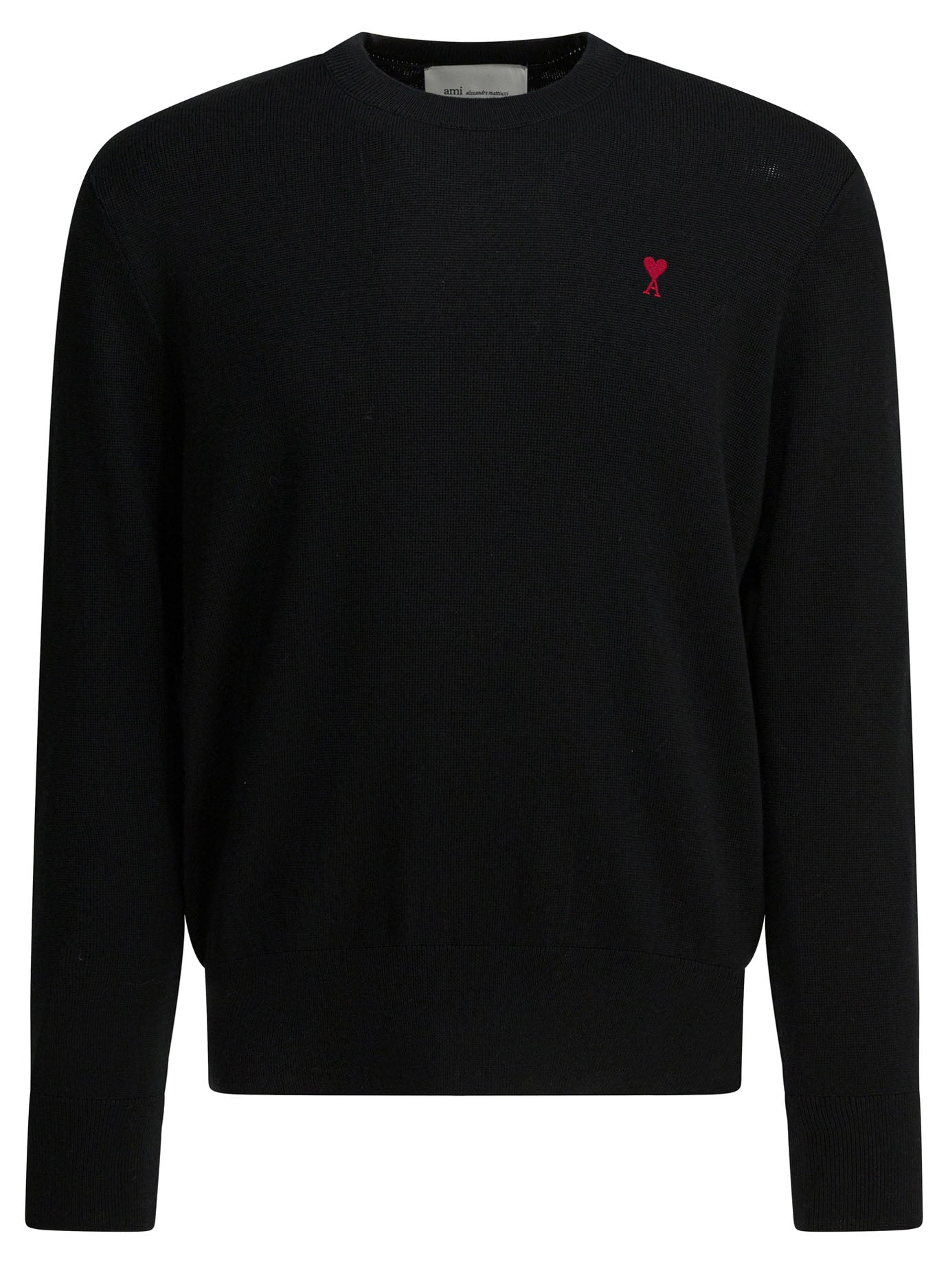 Ami Paris Crew-Neck Sweater With Logo