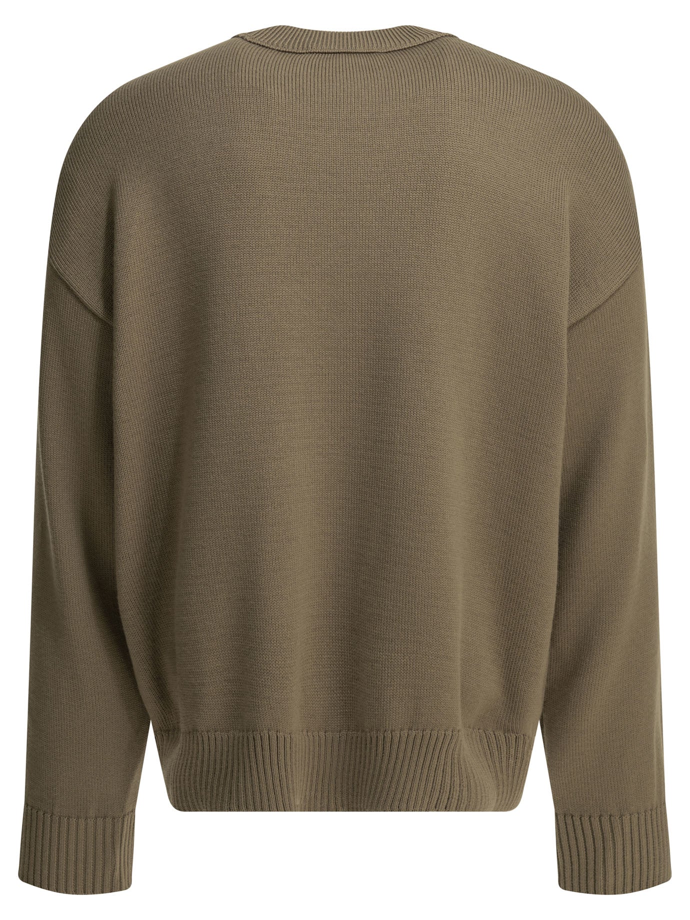 Ami Paris Wool-Blend Crew-Neck Sweater