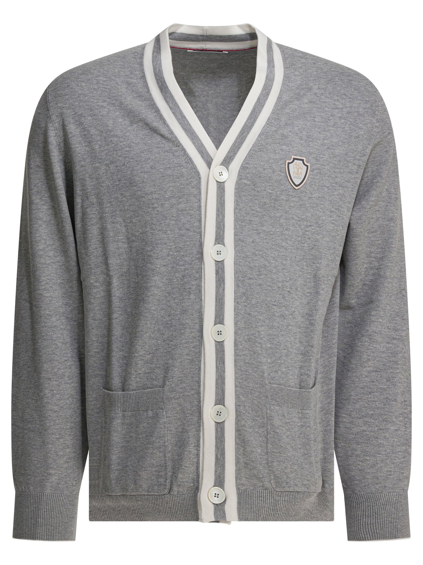 Brunello Cucinelli Cotton Cardigan With Logo