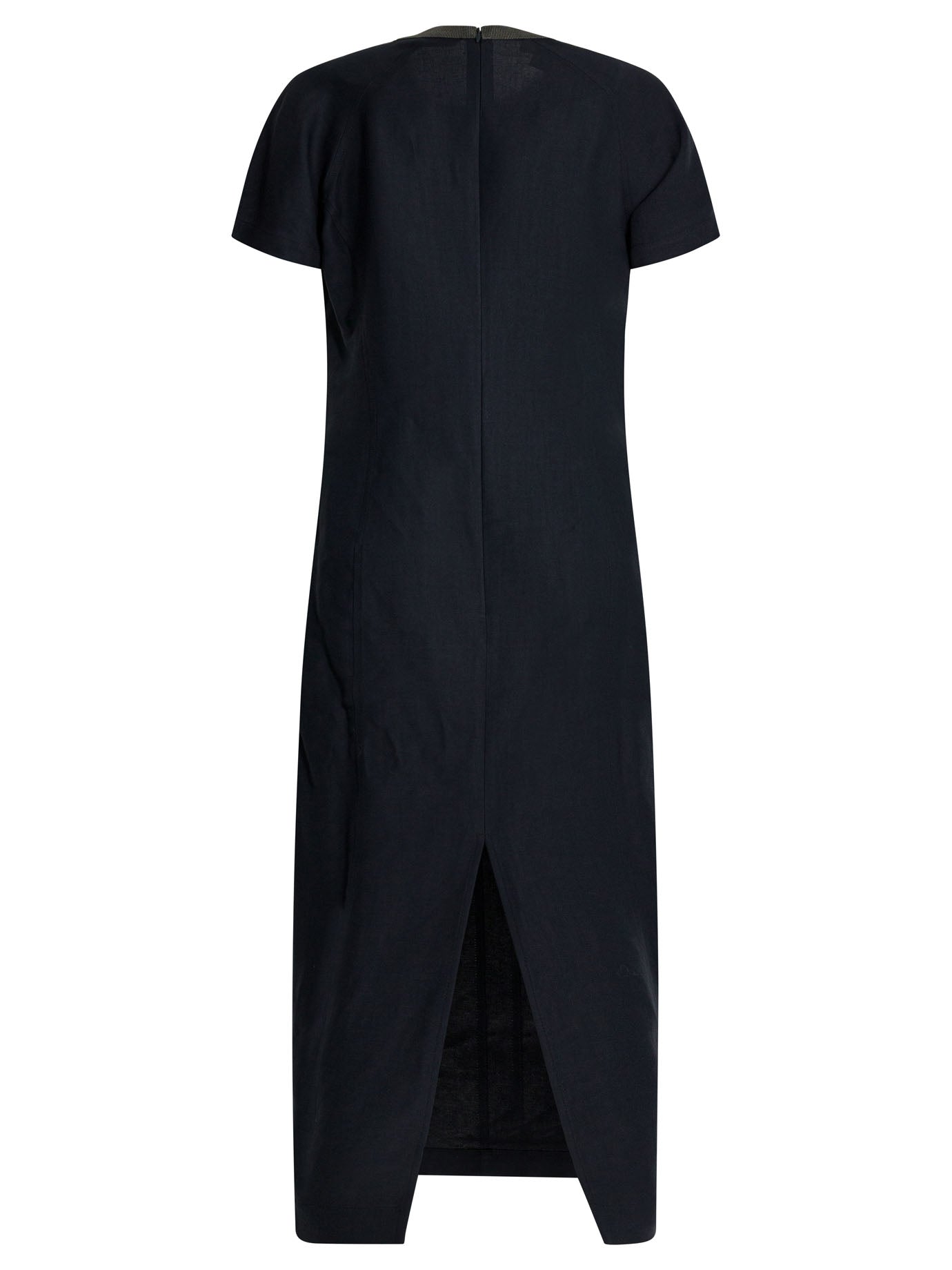 Brunello Cucinelli Precious Collar Midi Dress