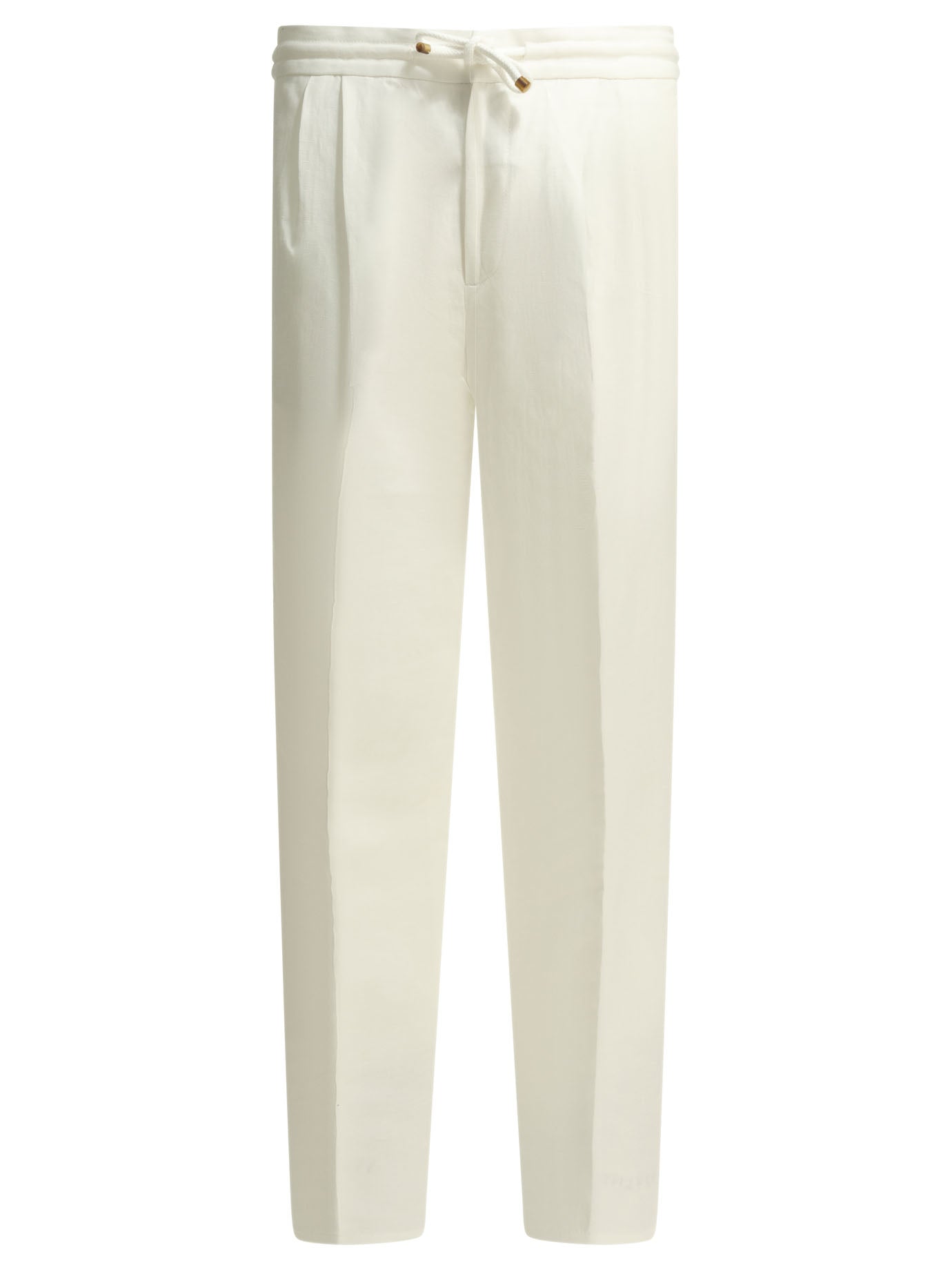 Brunello Cucinelli Casual Linen And Cotton Pants