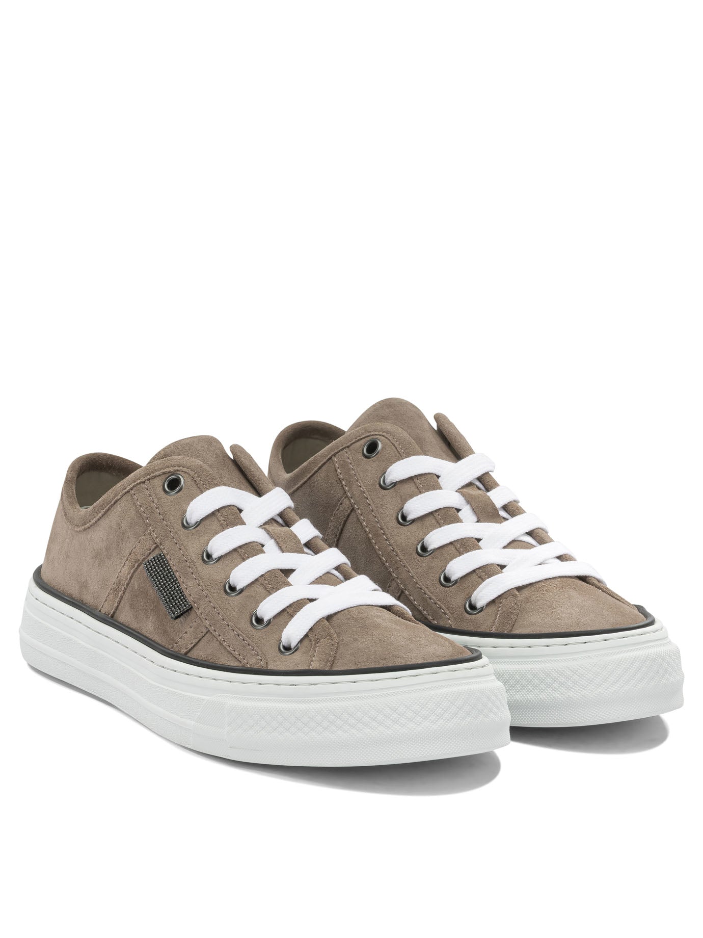 Brunello Cucinelli Shiny Tab Low Sneakers
