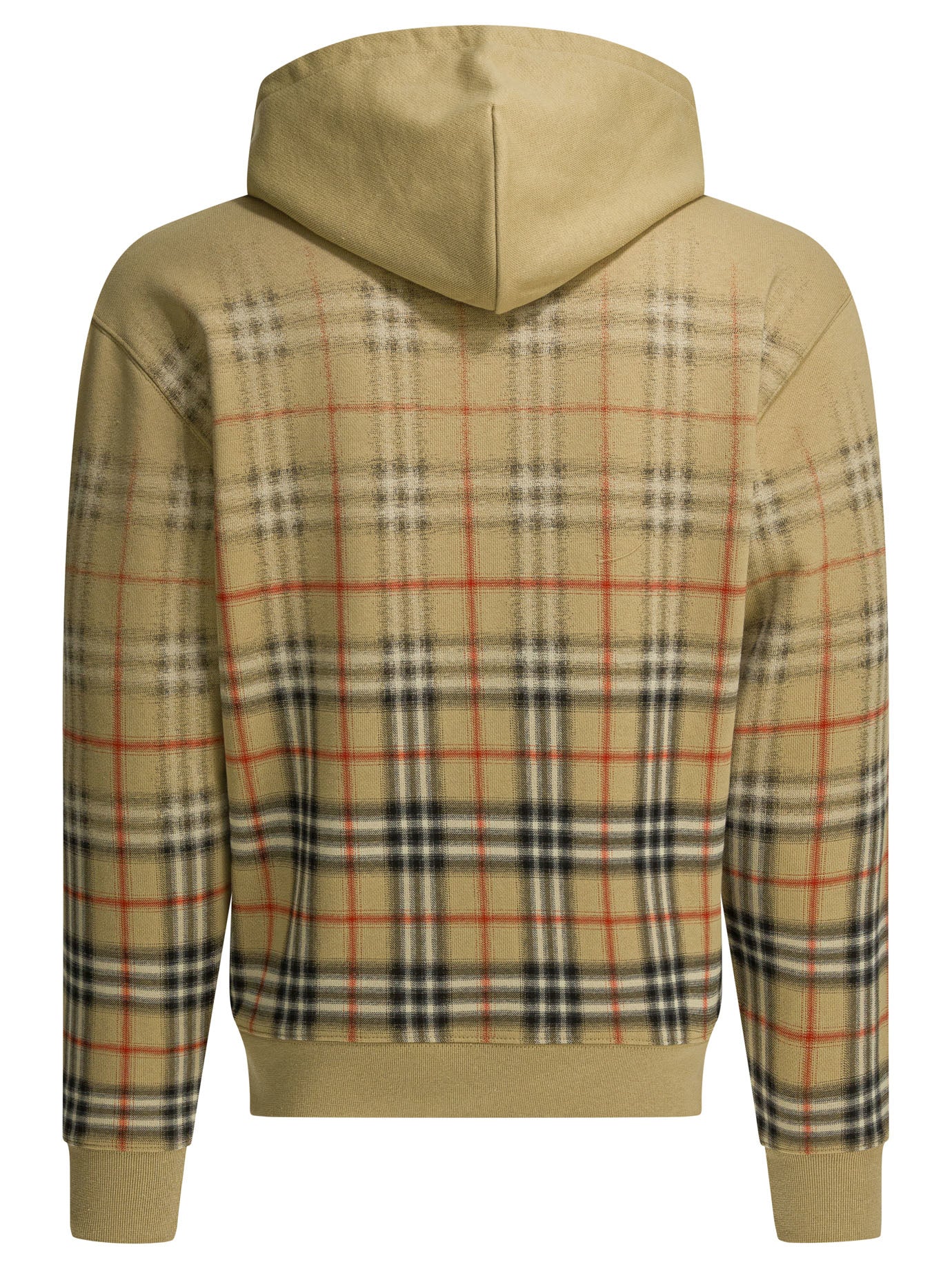 Burberry Check Zipper Sweatshirt