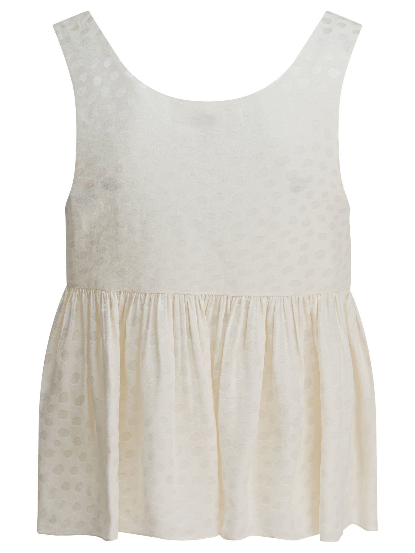 Chloé Silk Peplum Top