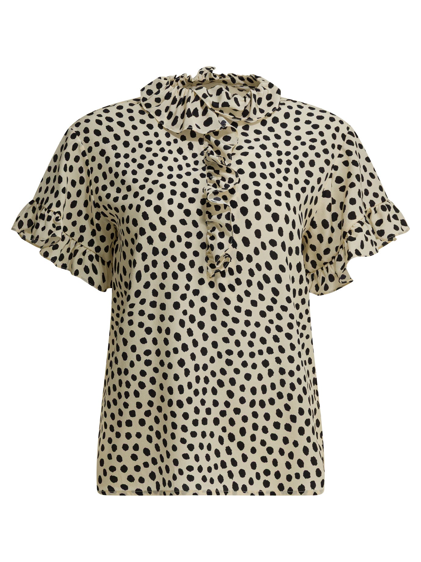 Chloé Crepe De Chine Ruffle Blouse