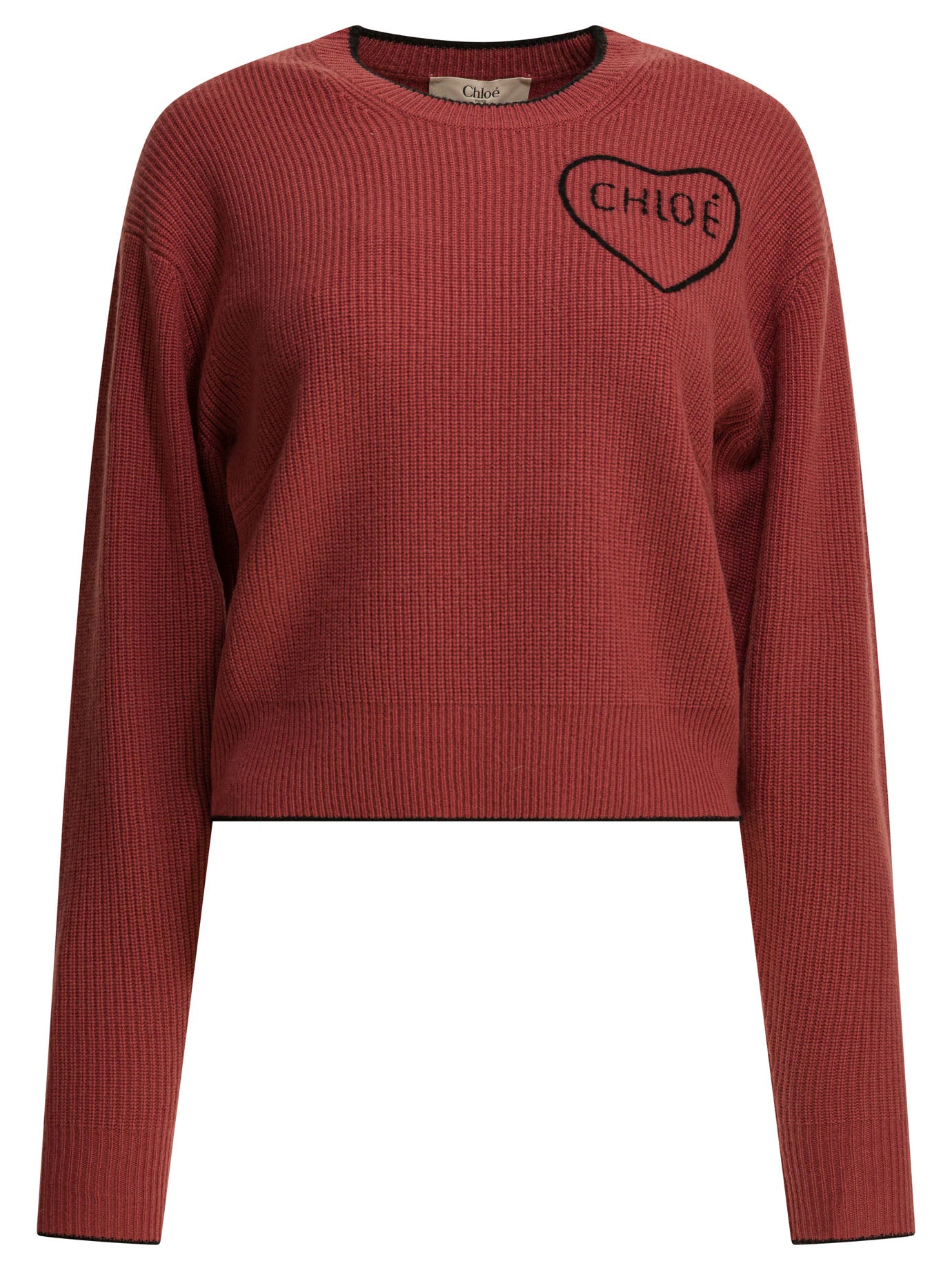 Chloé Crew-Neck Sweater With Logo