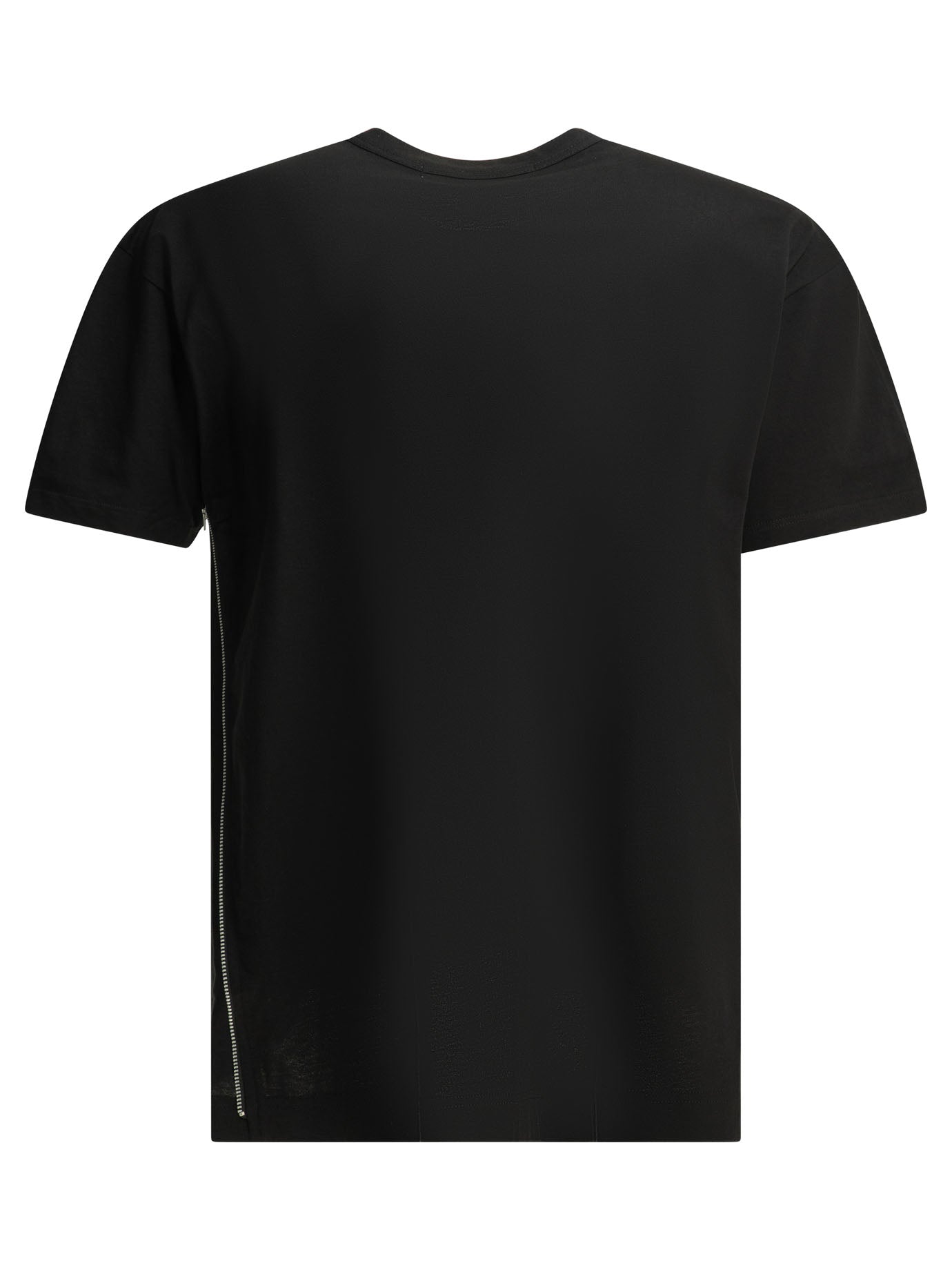 Comme Des Garçons Shirt Crew-Neck T-Shirt With Zipper Detail
