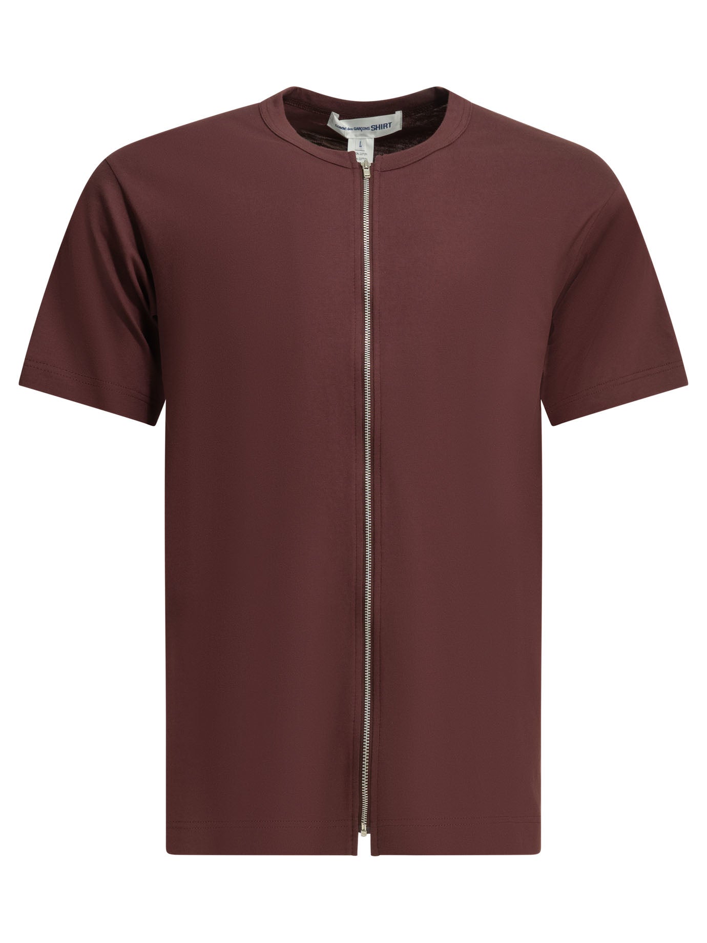 Comme Des Garçons Shirt Zipper Crew Neck T-Shirt