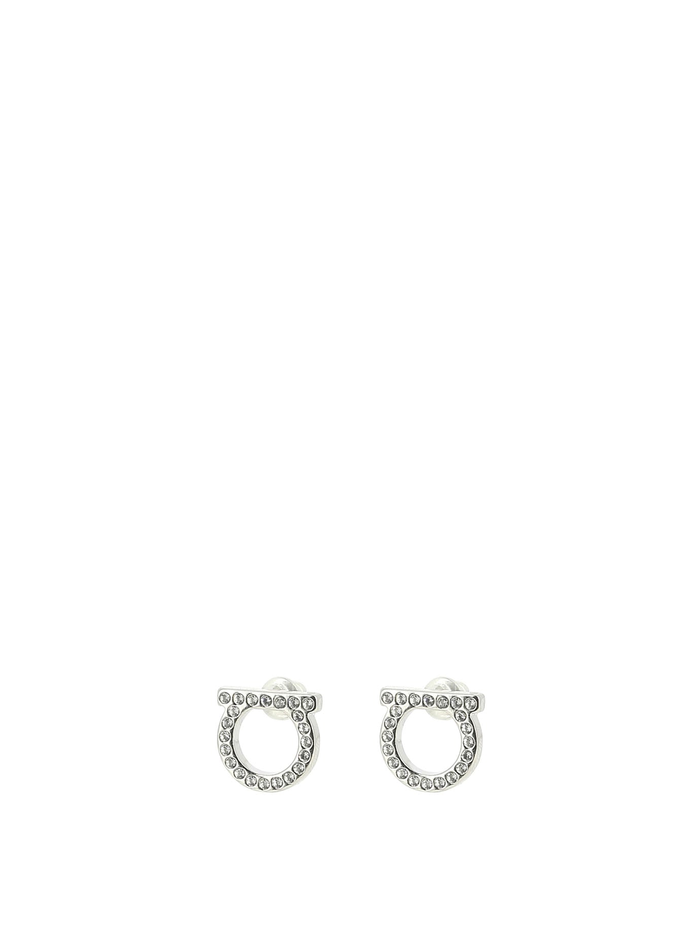 Ferragamo Gancini Crystals Earrings