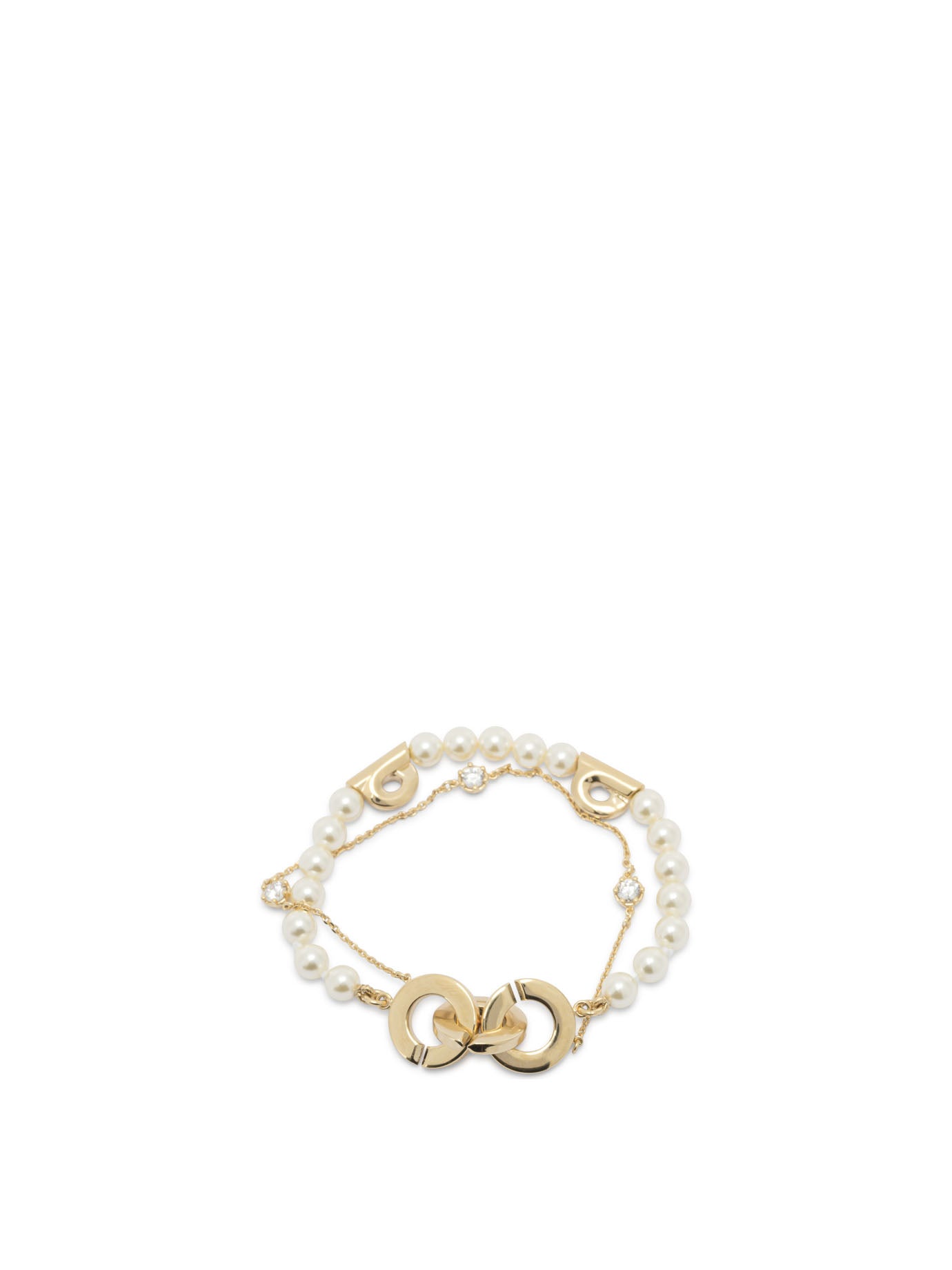 Ferragamo Double Strand Bracelet With Pearls