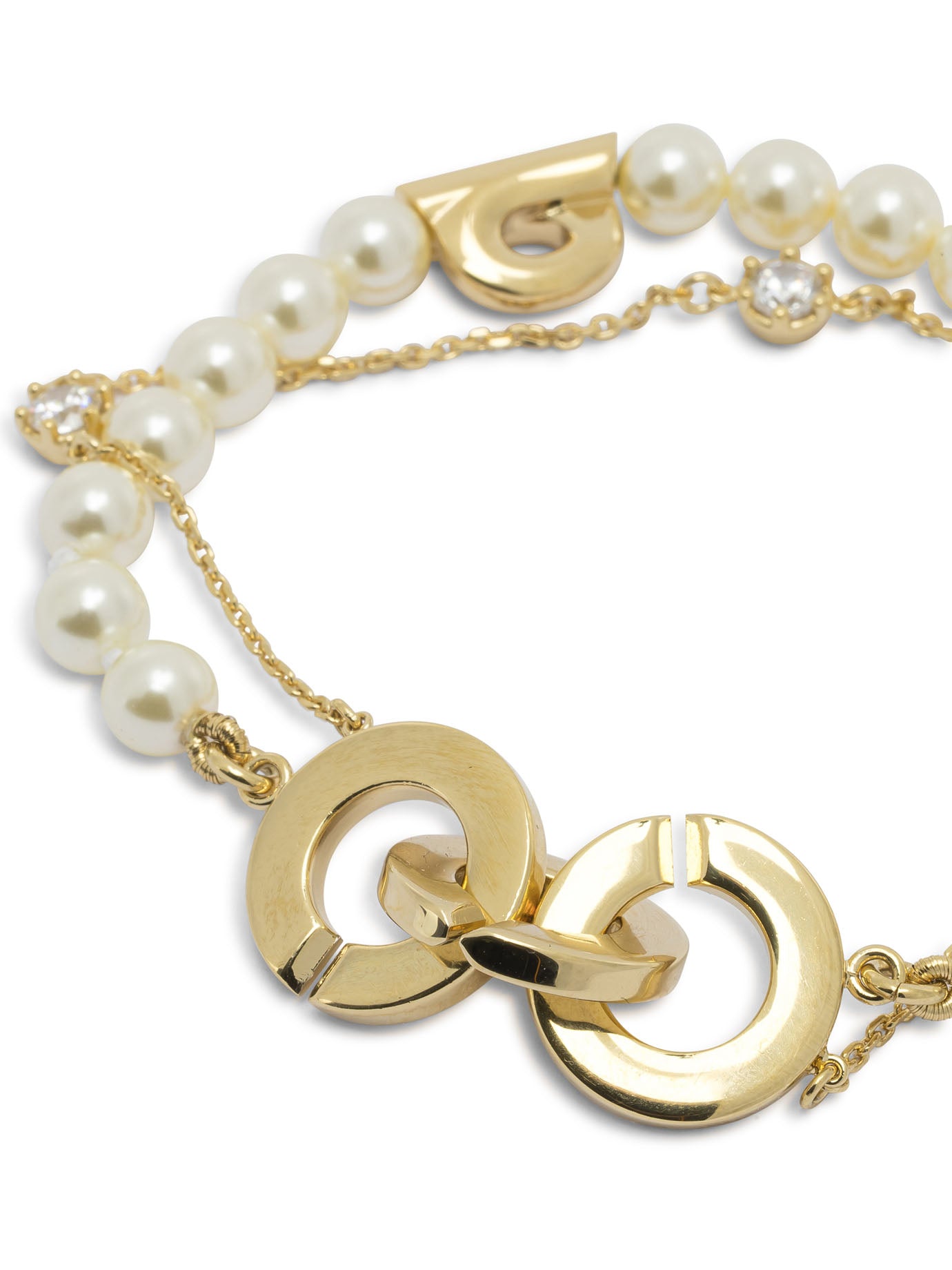 Ferragamo Double Strand Bracelet With Pearls