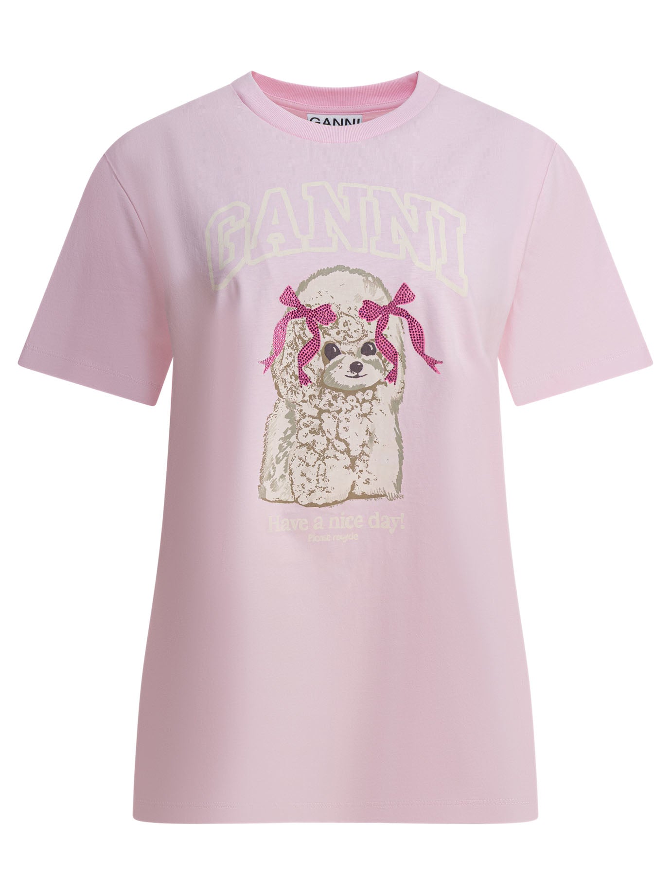 Ganni Poddle Cotton T-Shirt