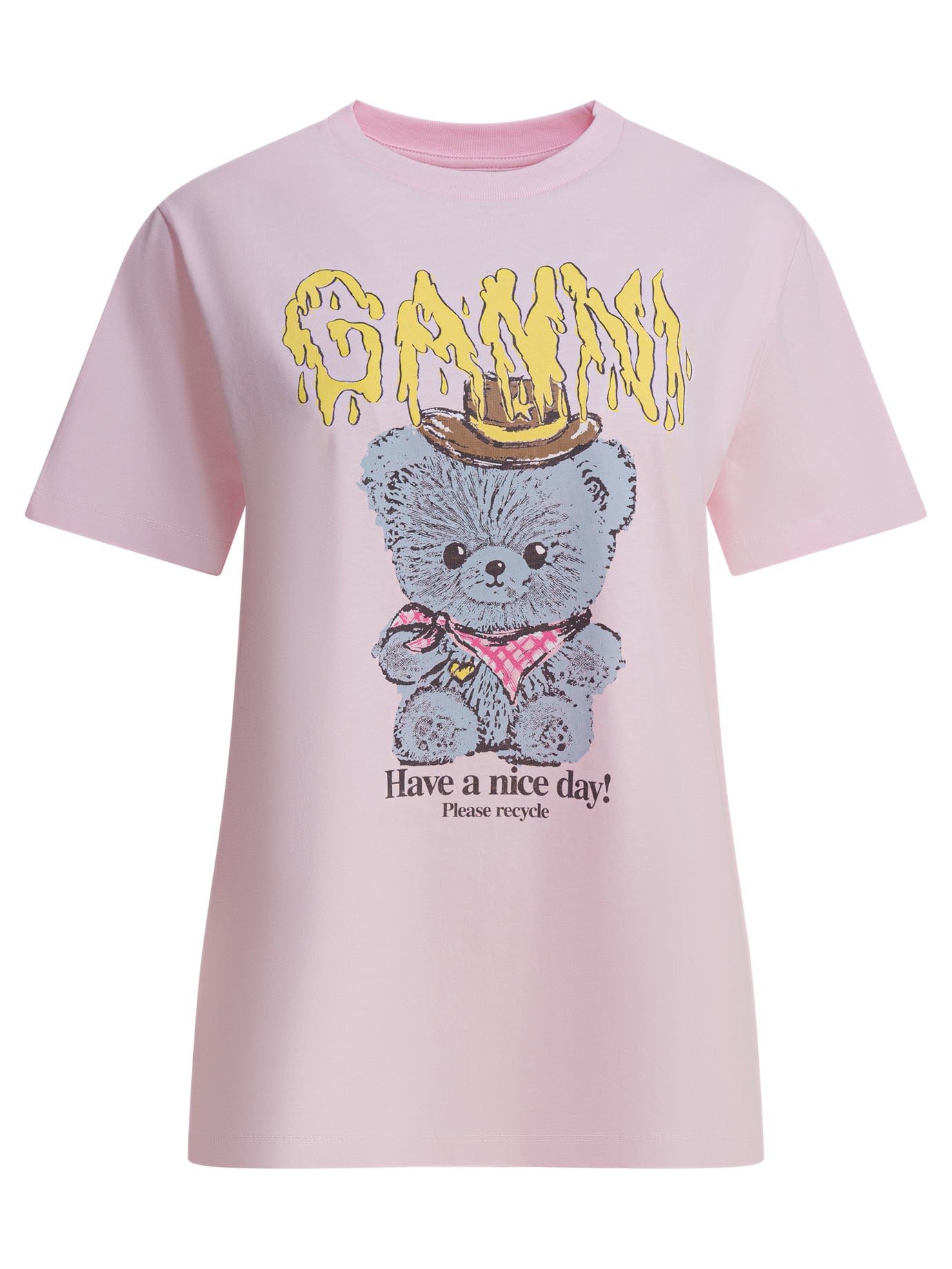 Ganni Bear Cotton T-Shirt