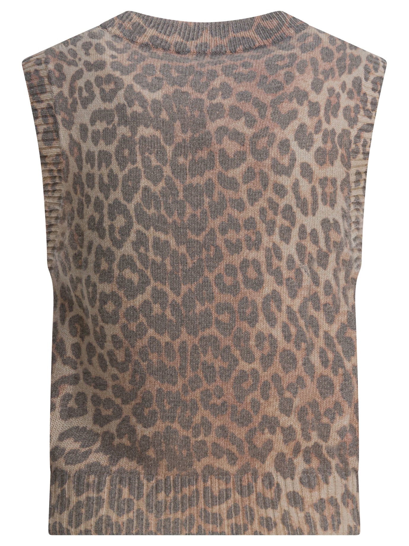 Ganni Wool Vest With Logo