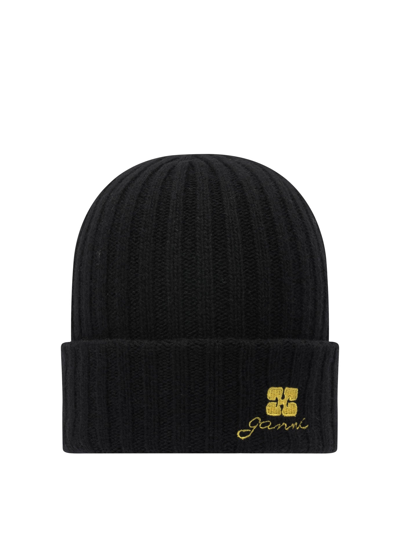 Ganni Wool Blend Beanie
