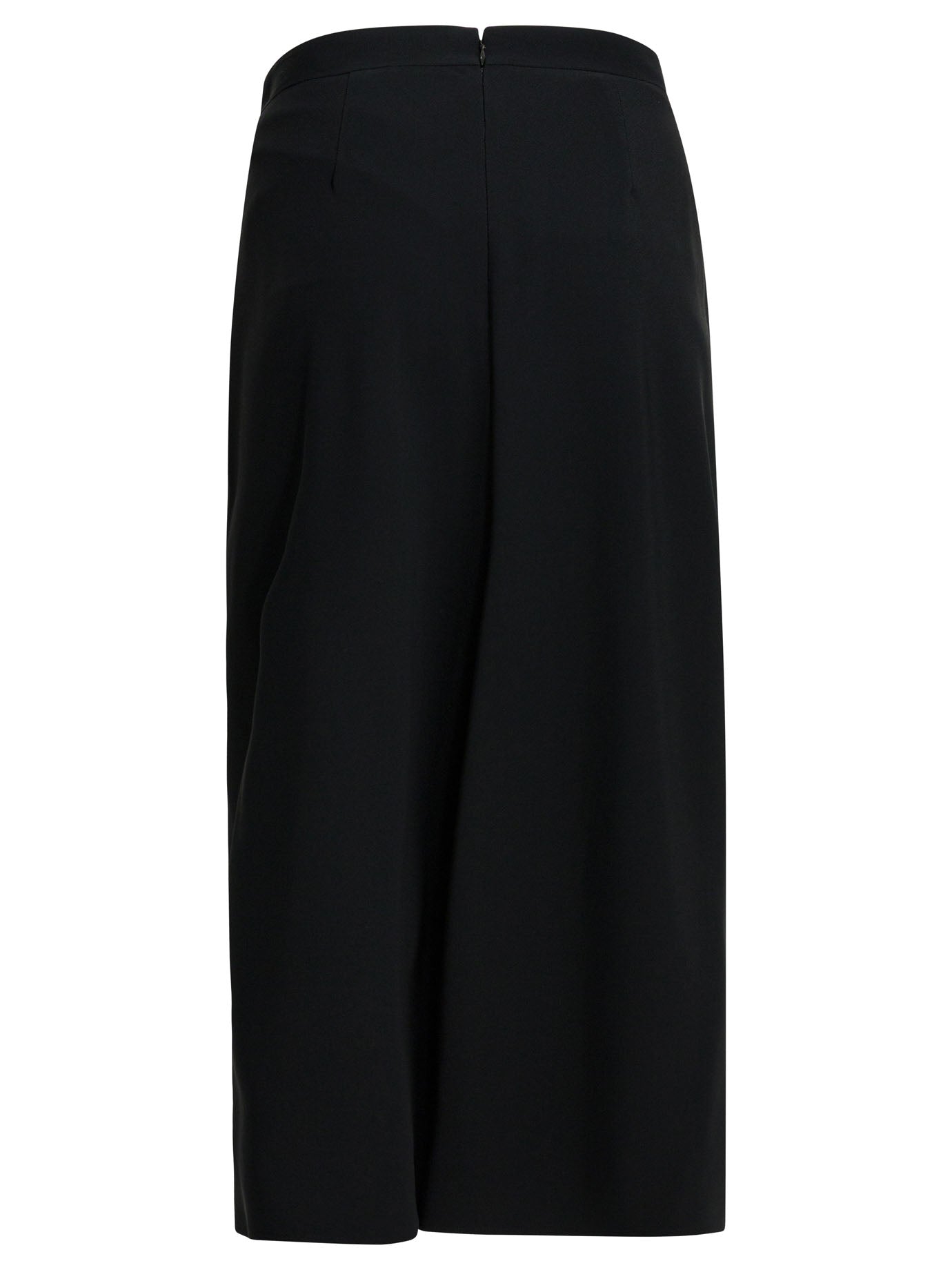 Givenchy Draped Crepe Cady Midi Skirt