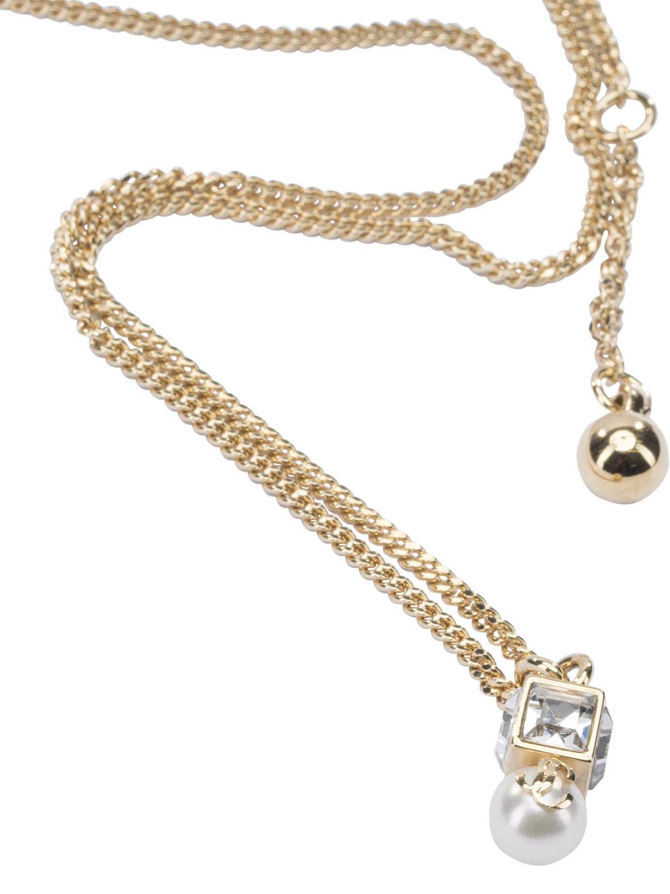 Jimmy Choo Jc Pearl Cube Necklace