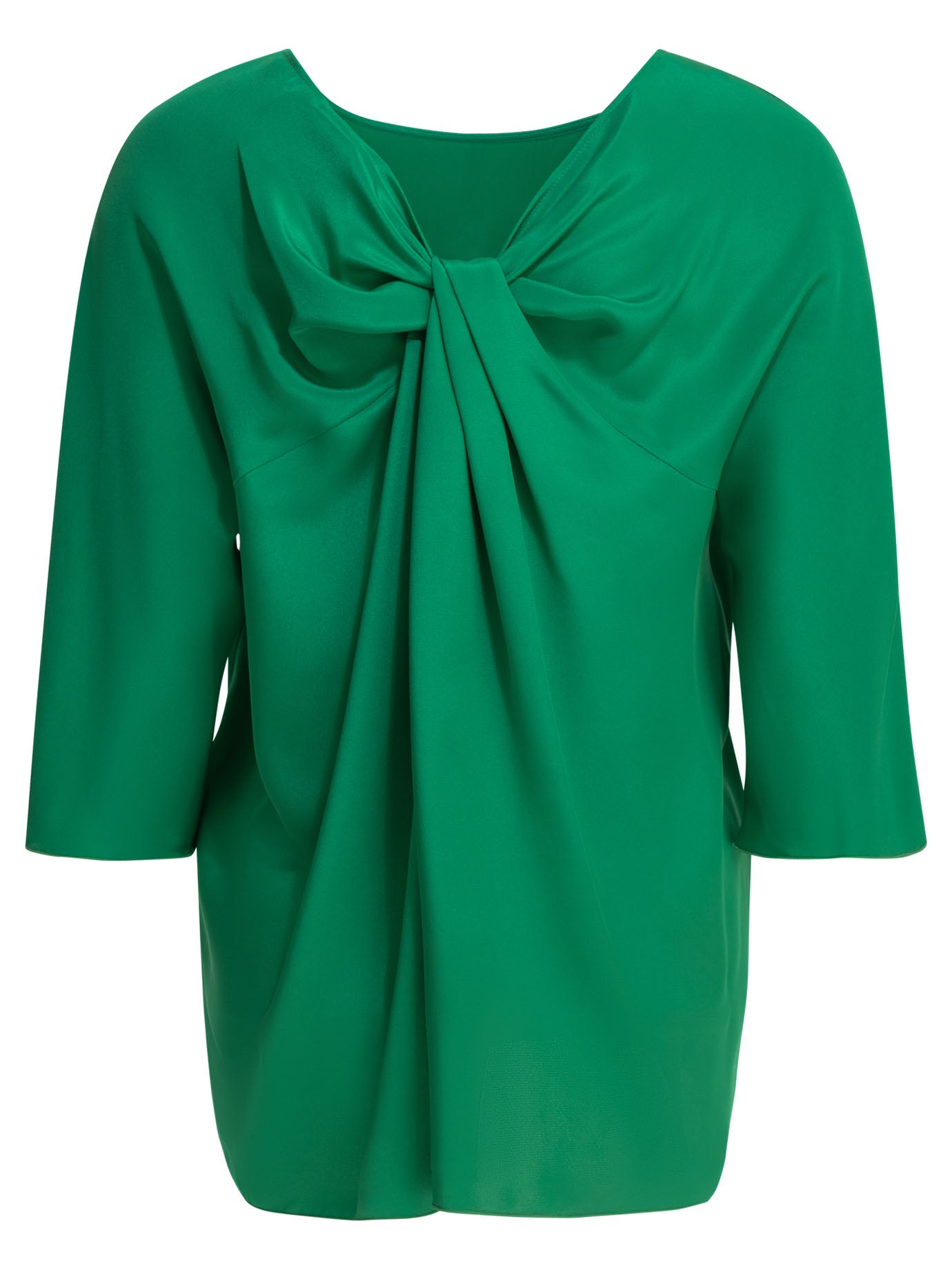 Max Mara Pianoforte Silk Blouse With Reverse Bow